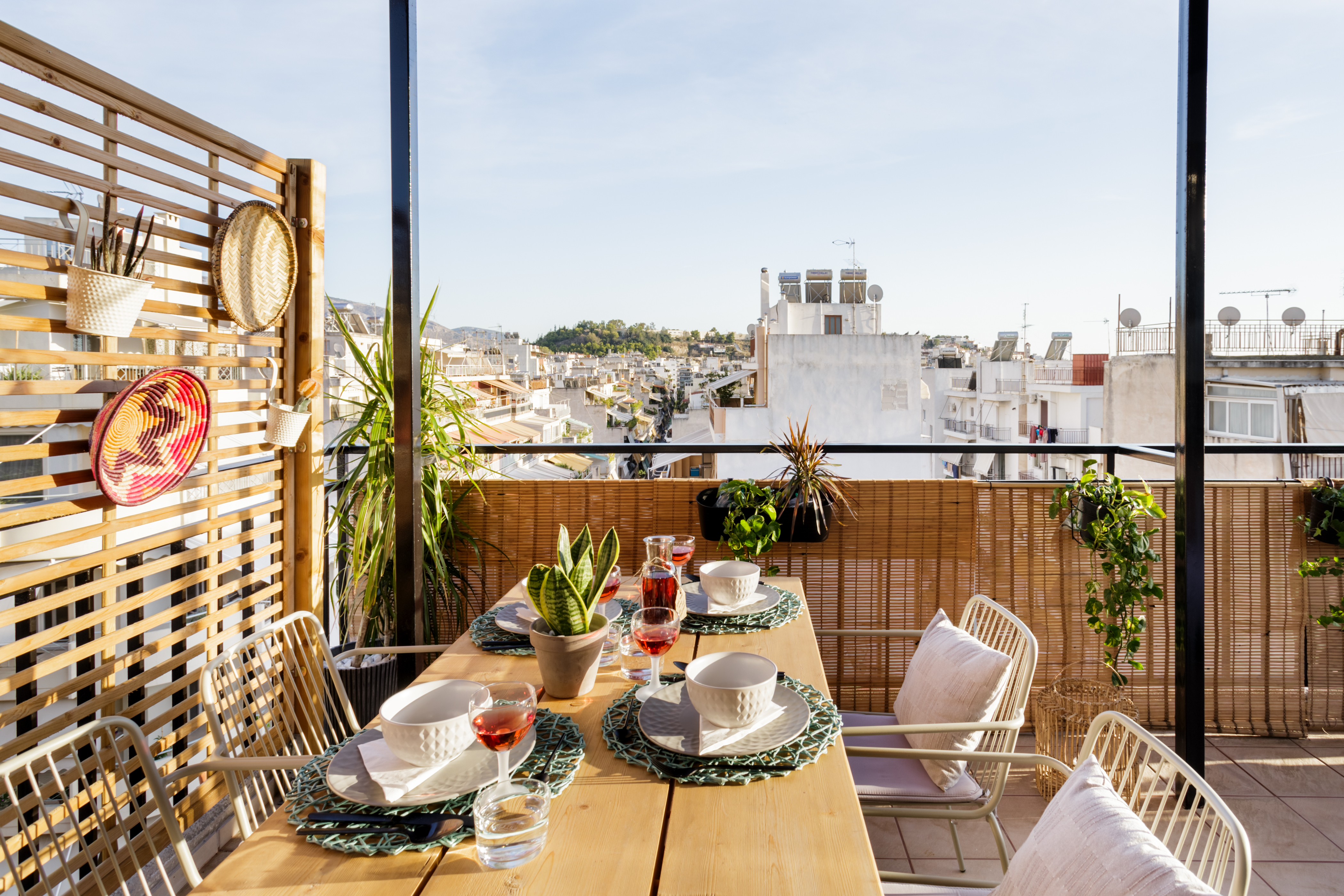 See the Acropolis from a Bright and Chic Loft