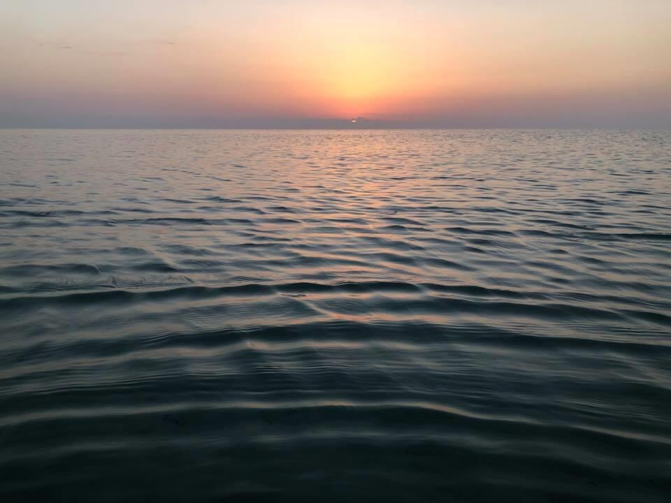 Peace, quiet, and calm facing the sea
