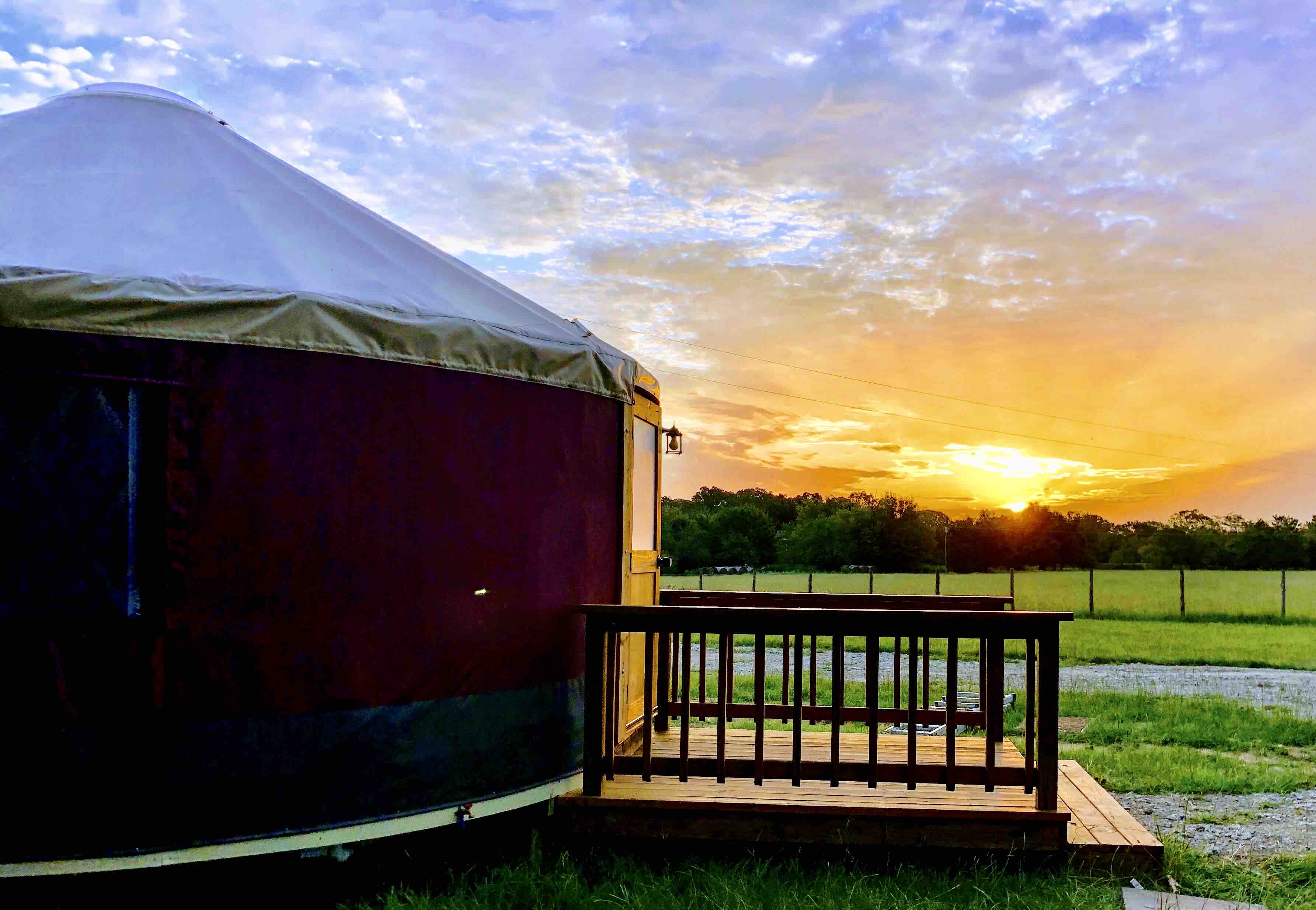 Wildflower Yurts Primrose Yurts for Rent in Emory, Texas, United States