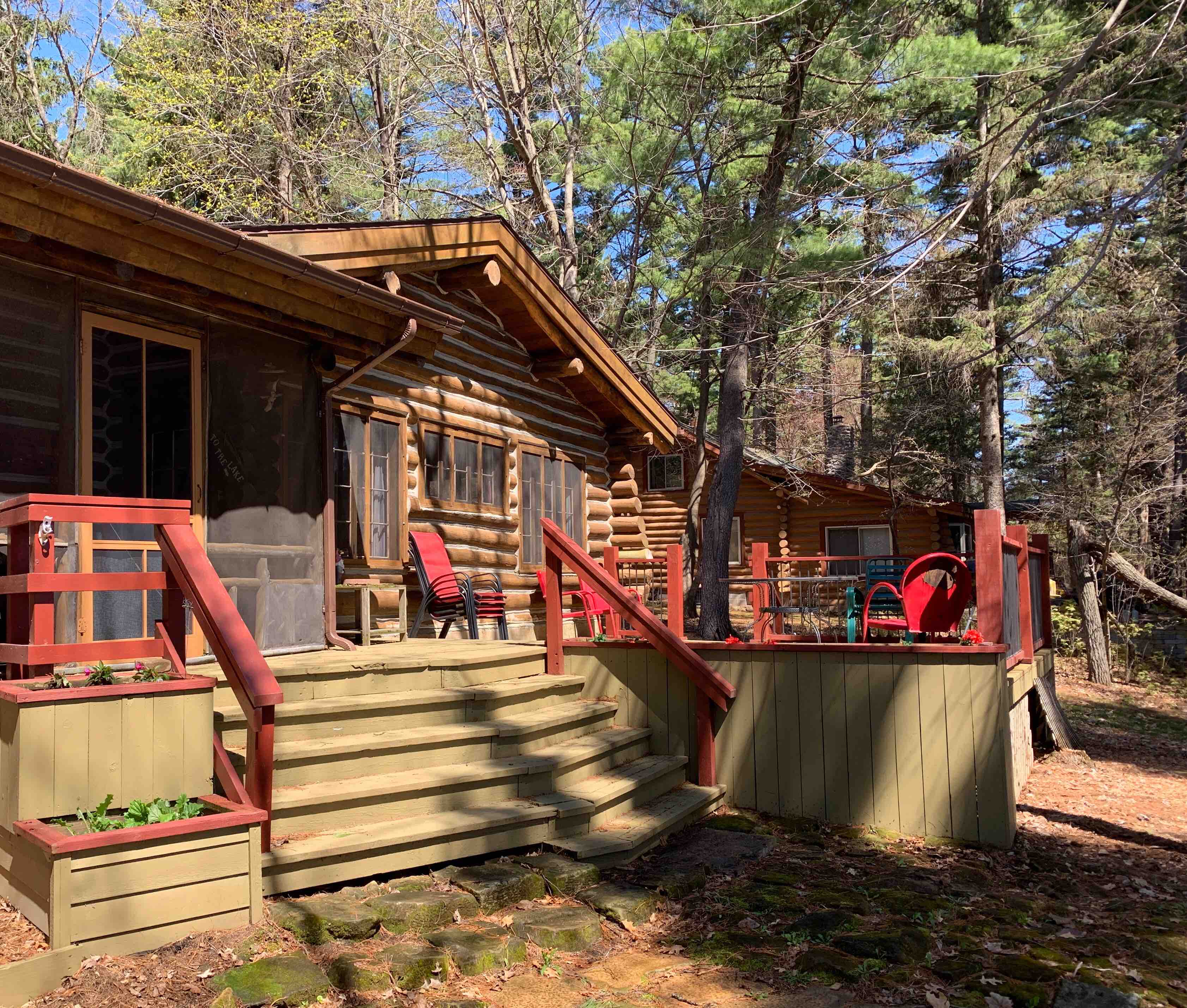 Charming Log Cabin on Tainter Lake Cabins for Rent in Menomonie