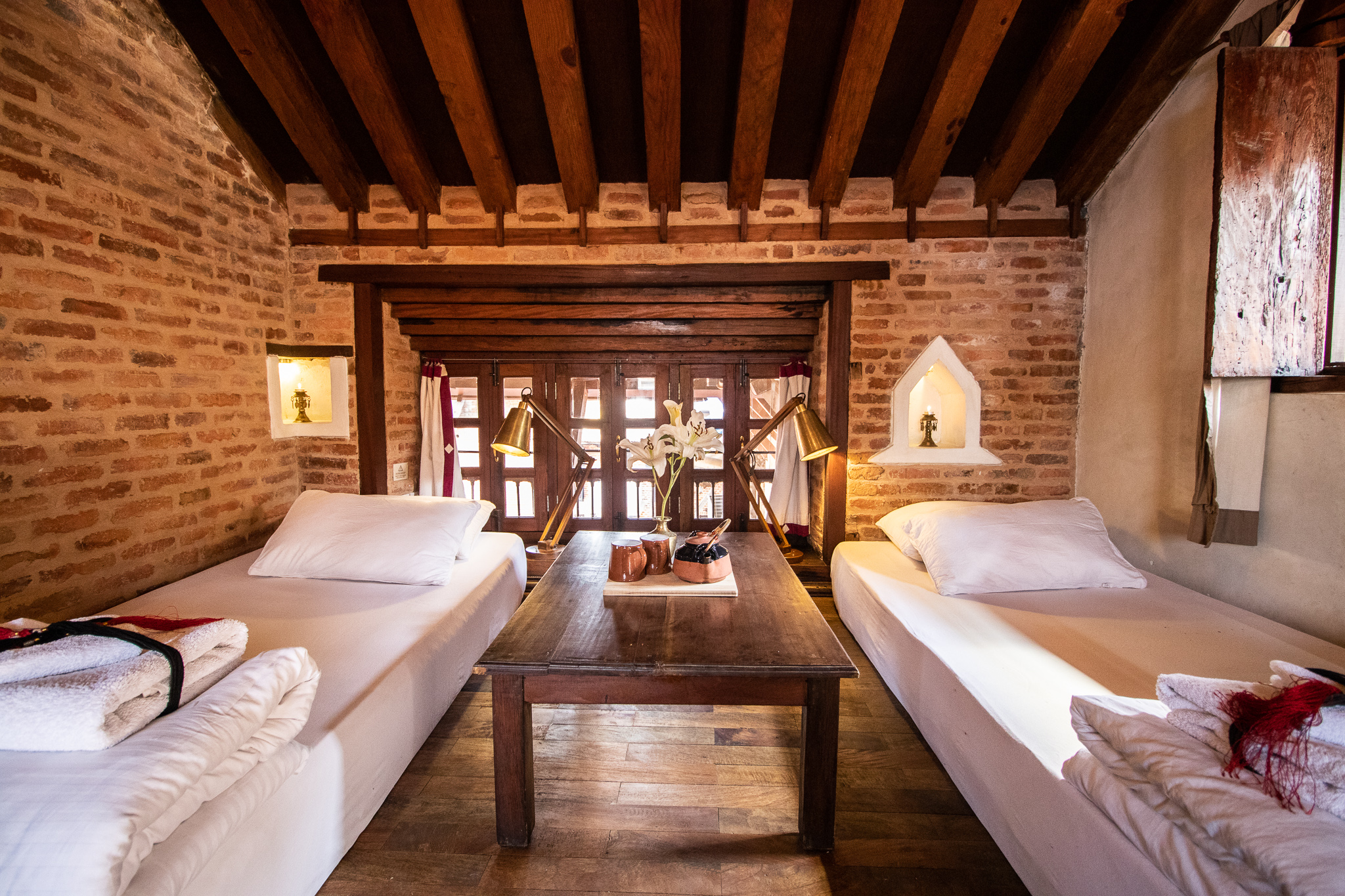 Roof terrace studio beautiful Newari House Patan Apartments for