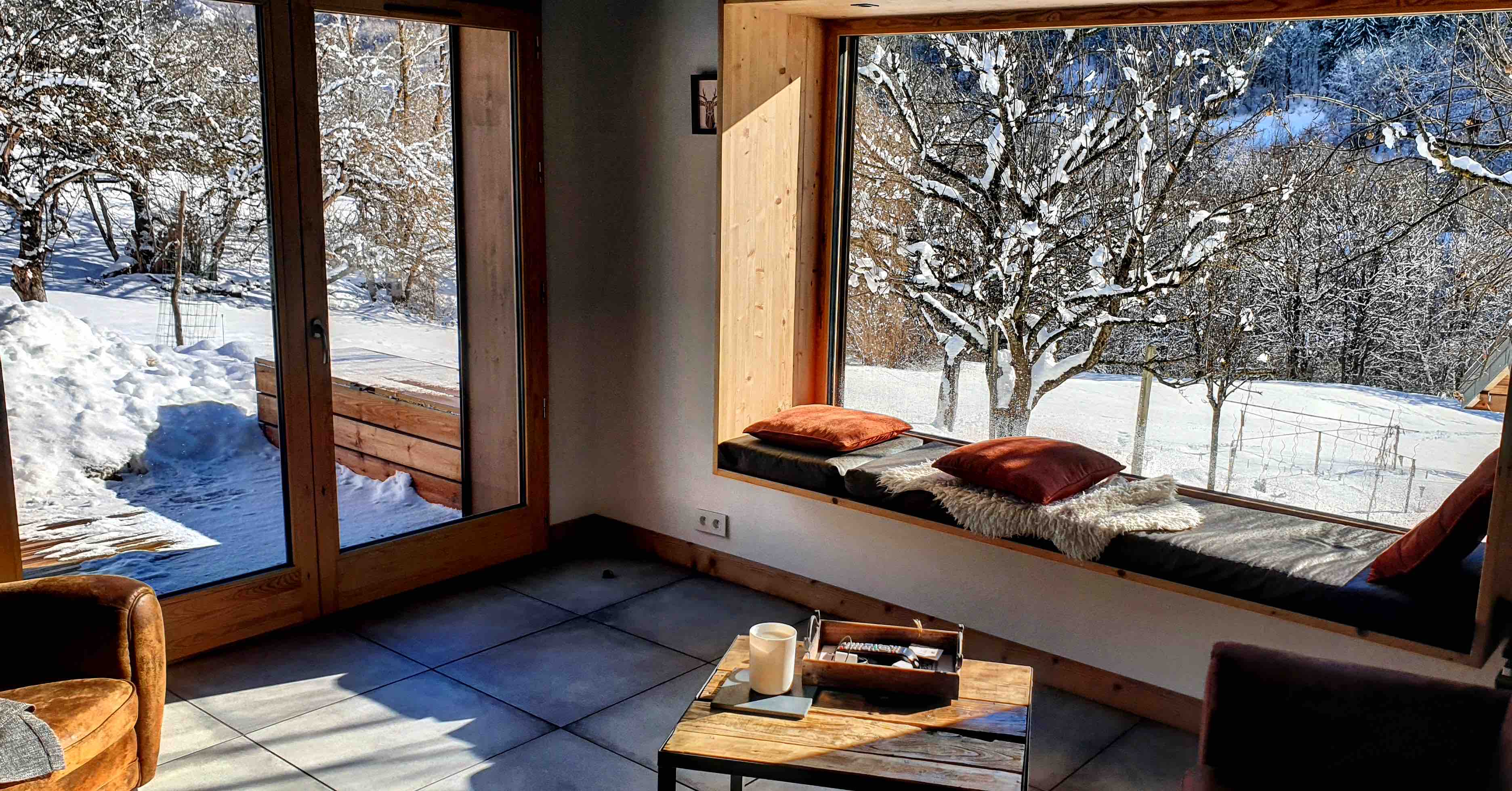 cozy apartment with mountain views