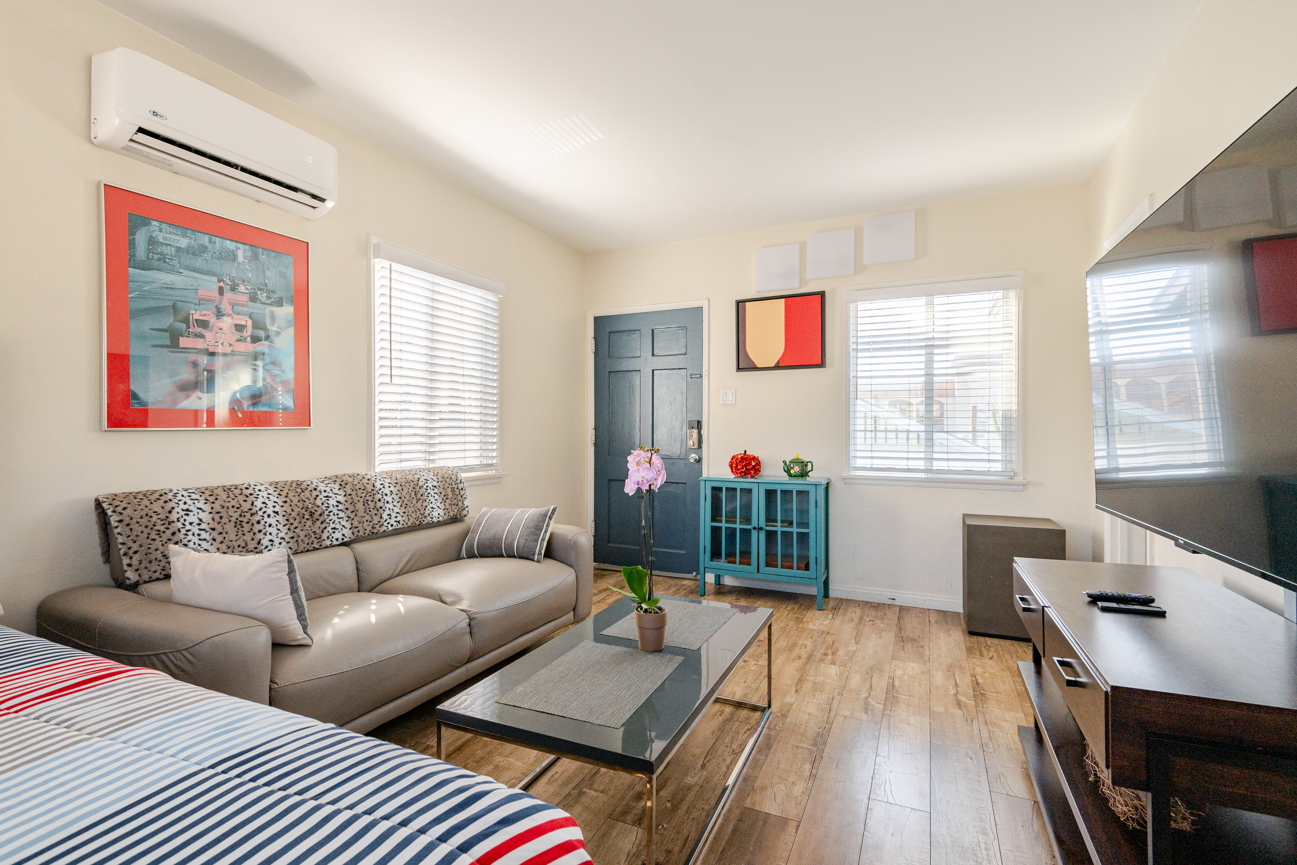 King sized living, steps to ocean, now with AC!