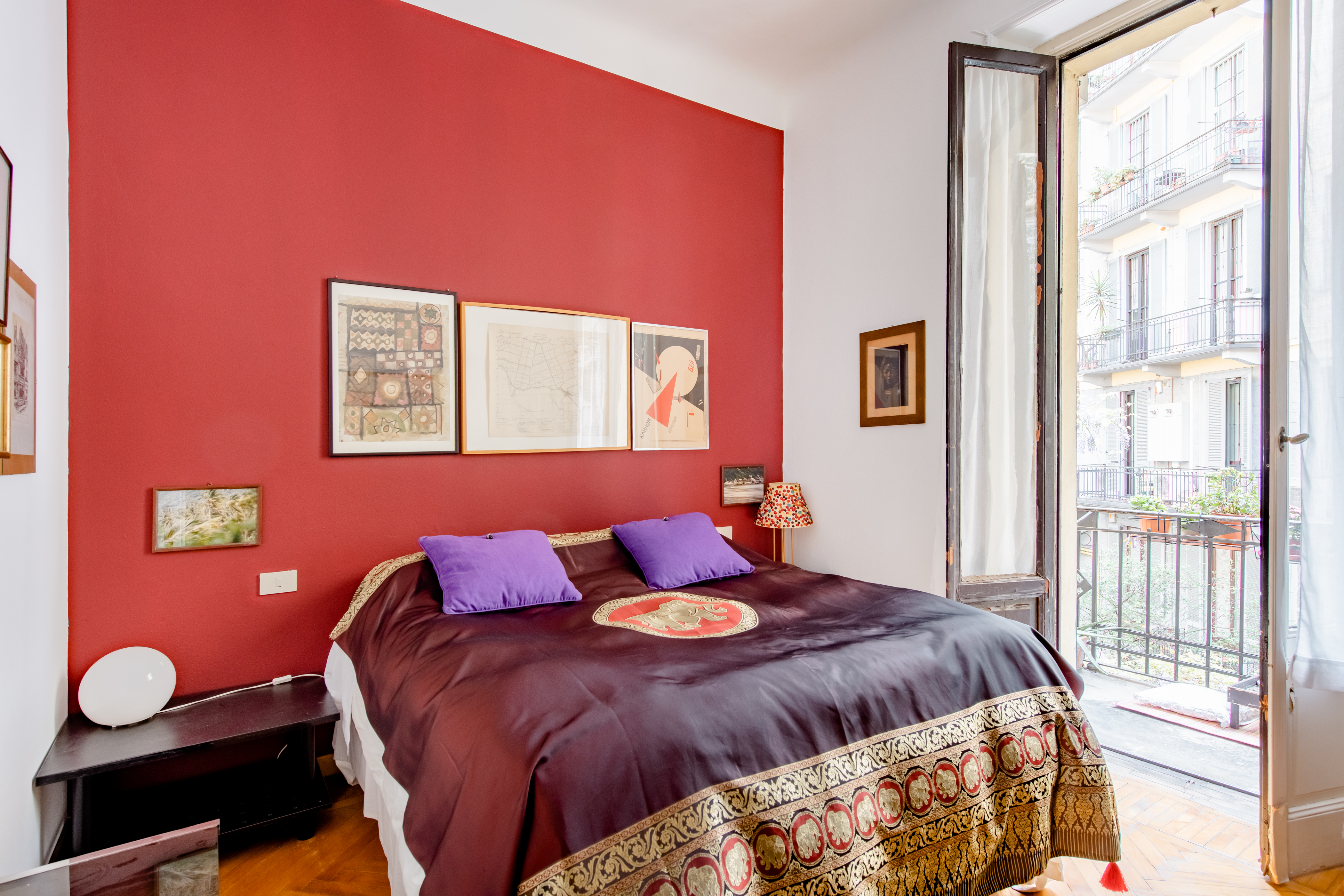 double bedroom with ensuite private bathroom