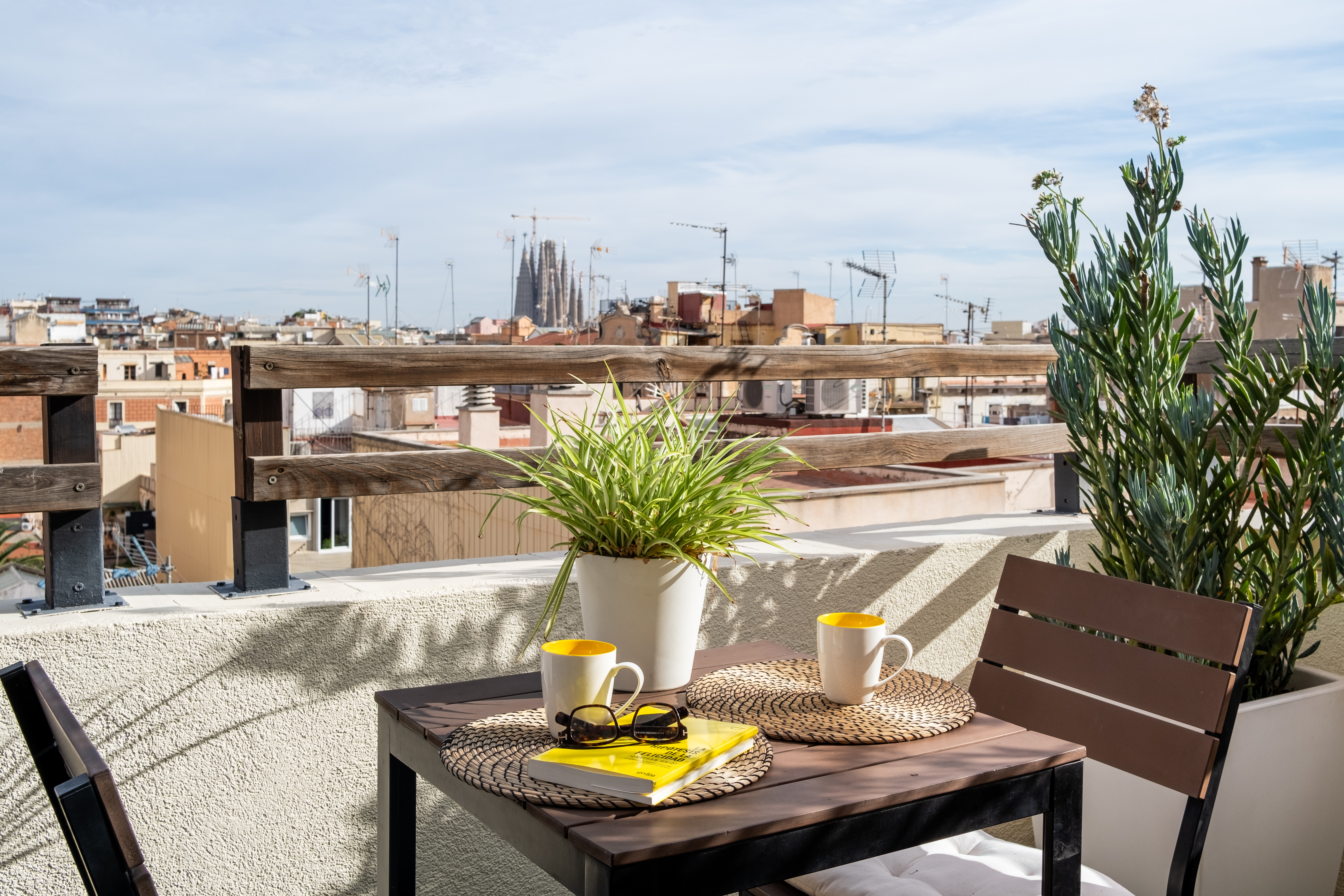 Apartment with terrace and Sagrada Familia views