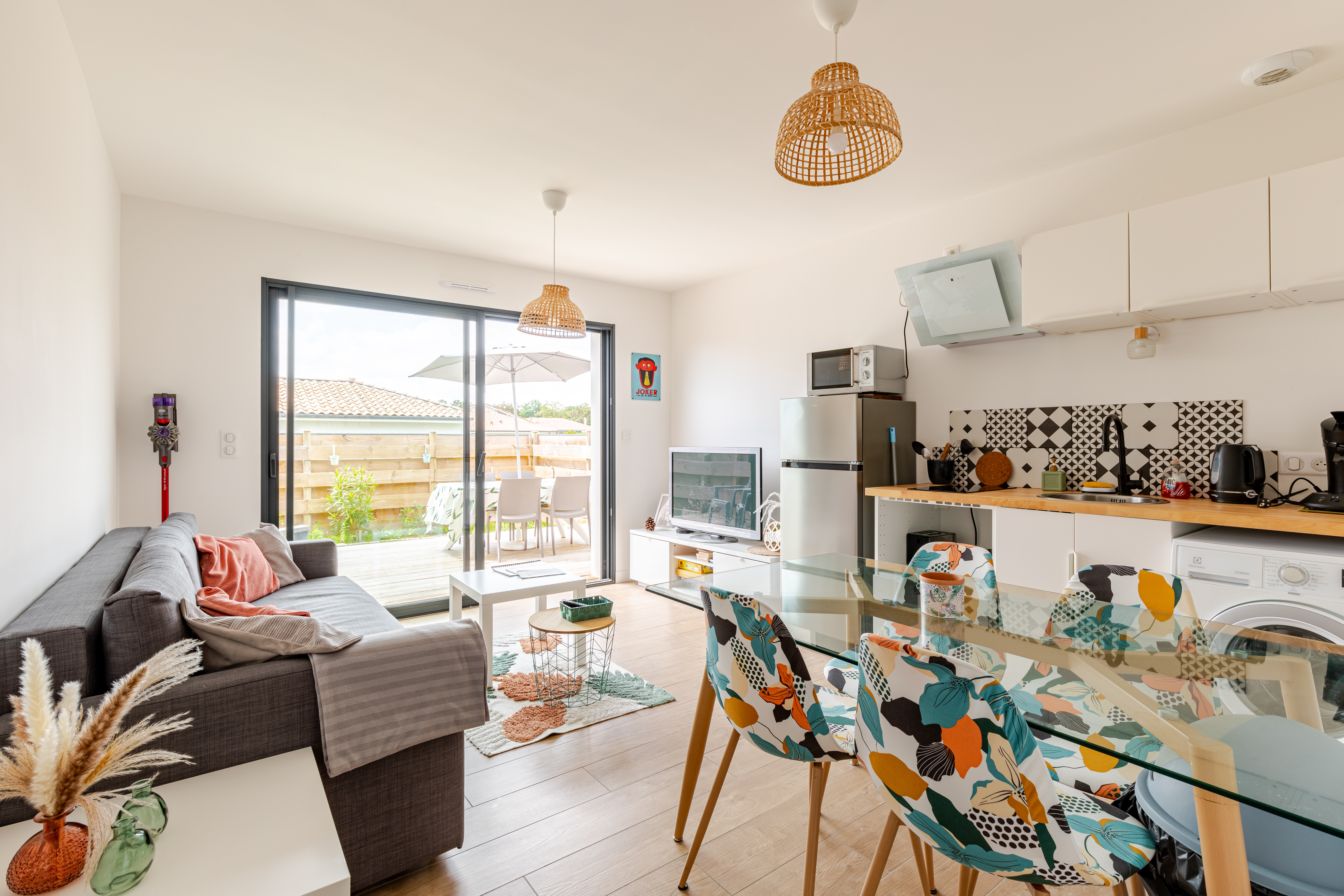10 minutes' walk from Hossegor, apt with terrace and garden