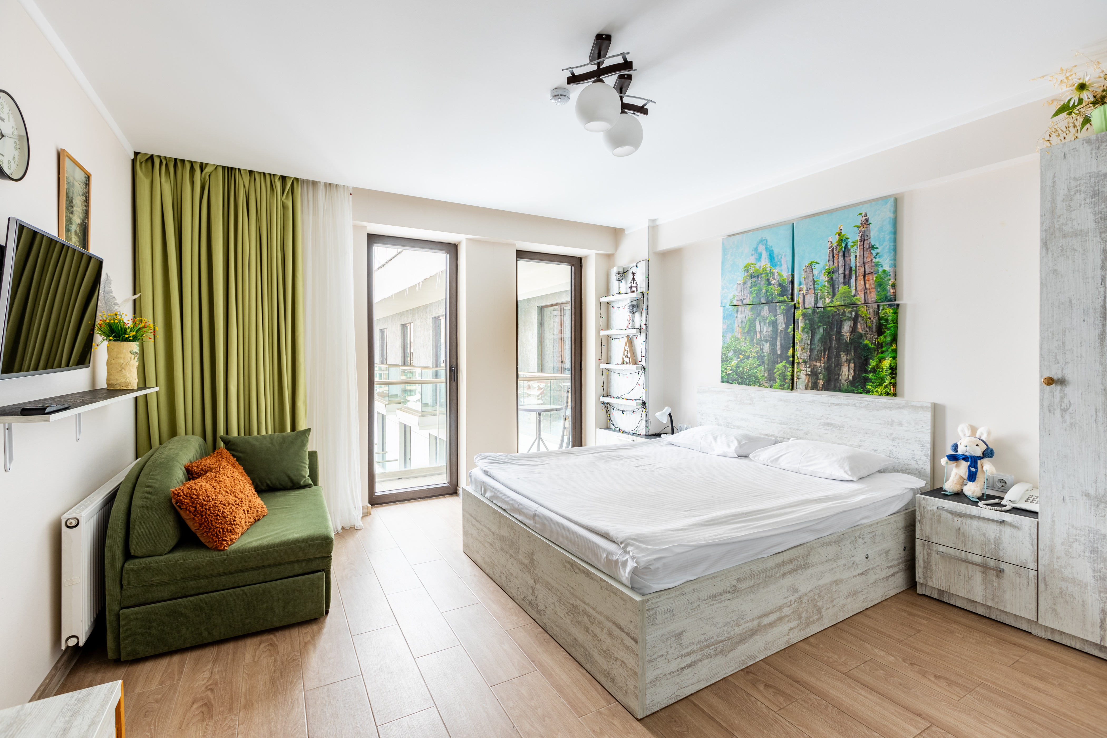 Snow, sun & pines - awesome studio in Bakuriani