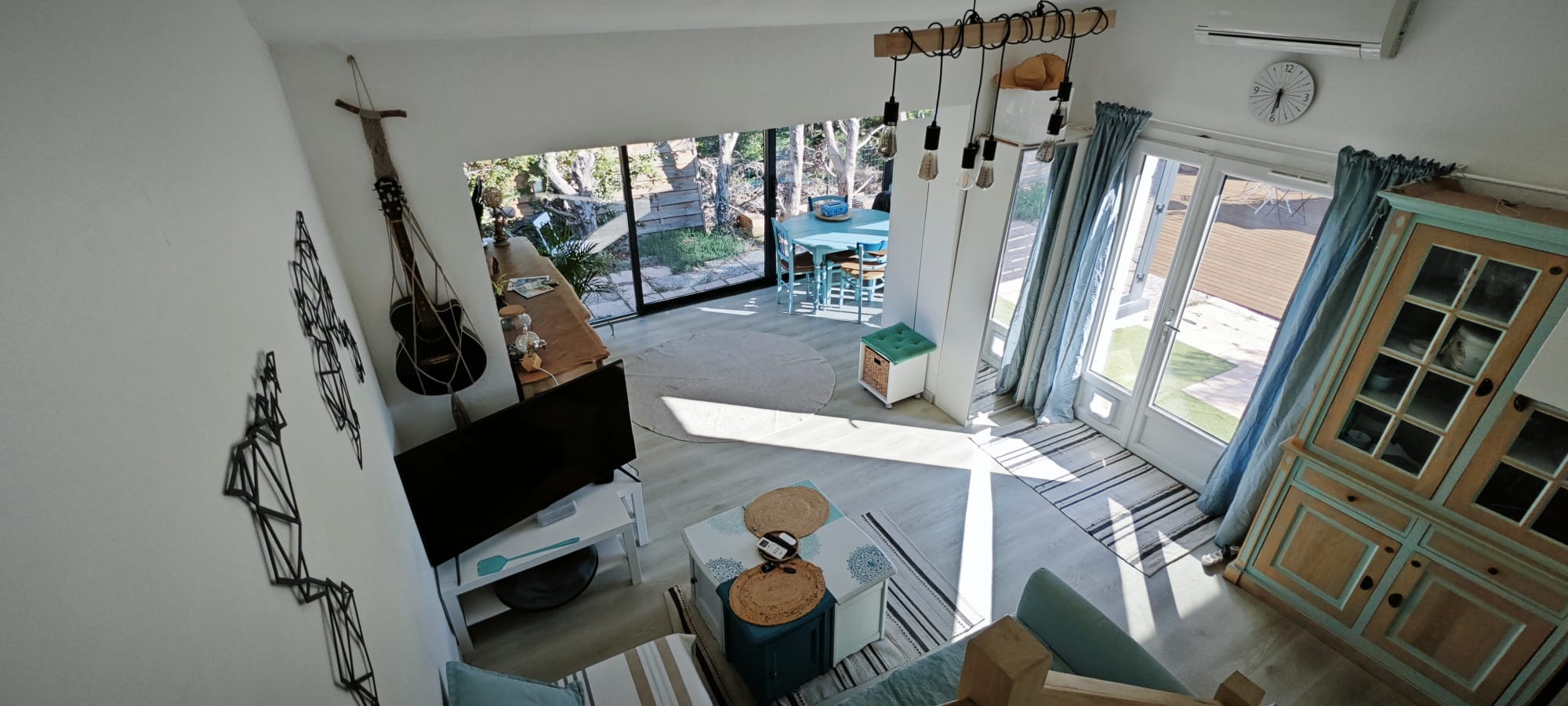 Warm house with garden.