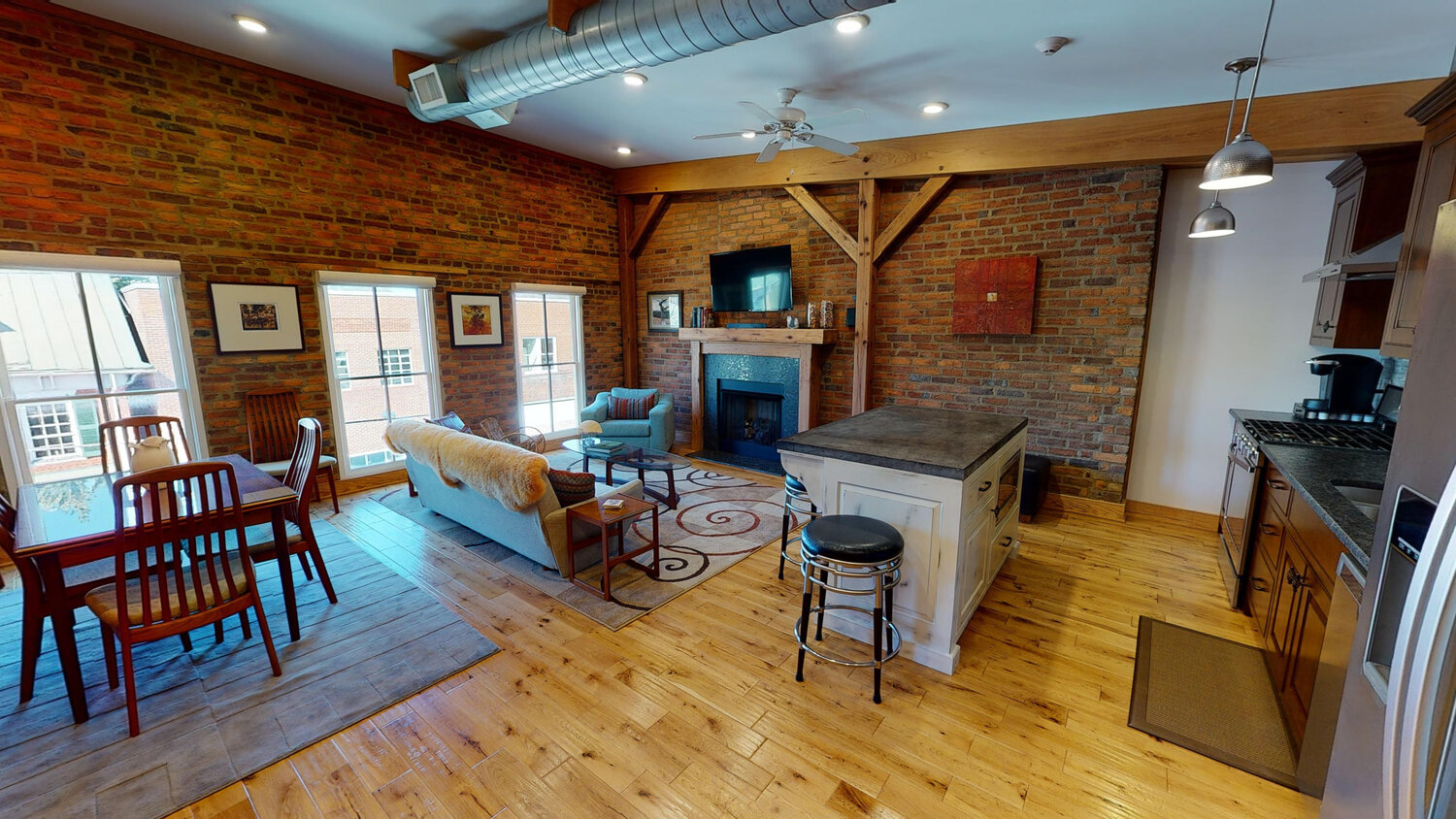 Scandinavian Mid-Century Modern Loft.