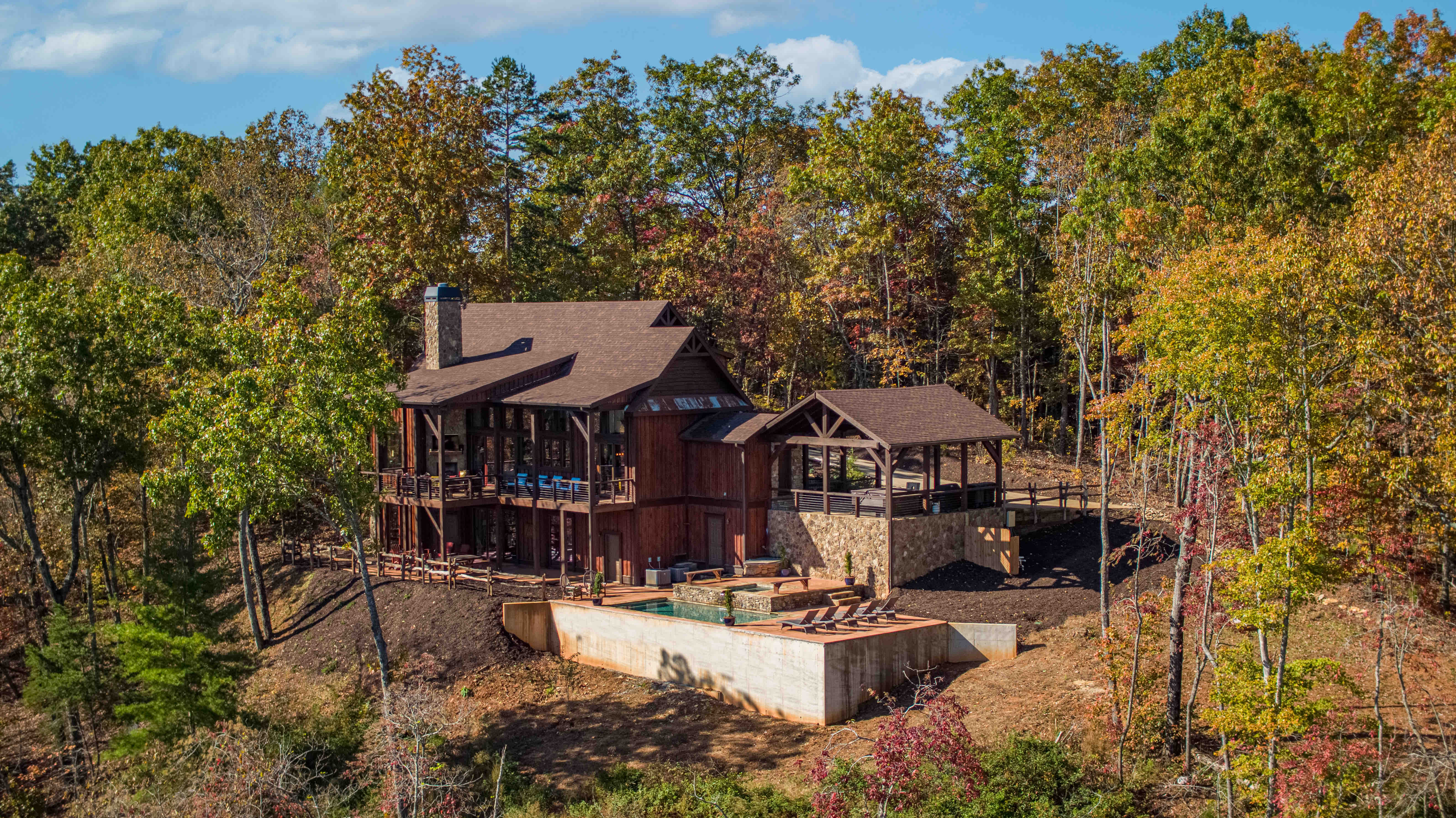 Sleeps 12, Mountaintop with pool/spa & views. Houses for Rent in Blue