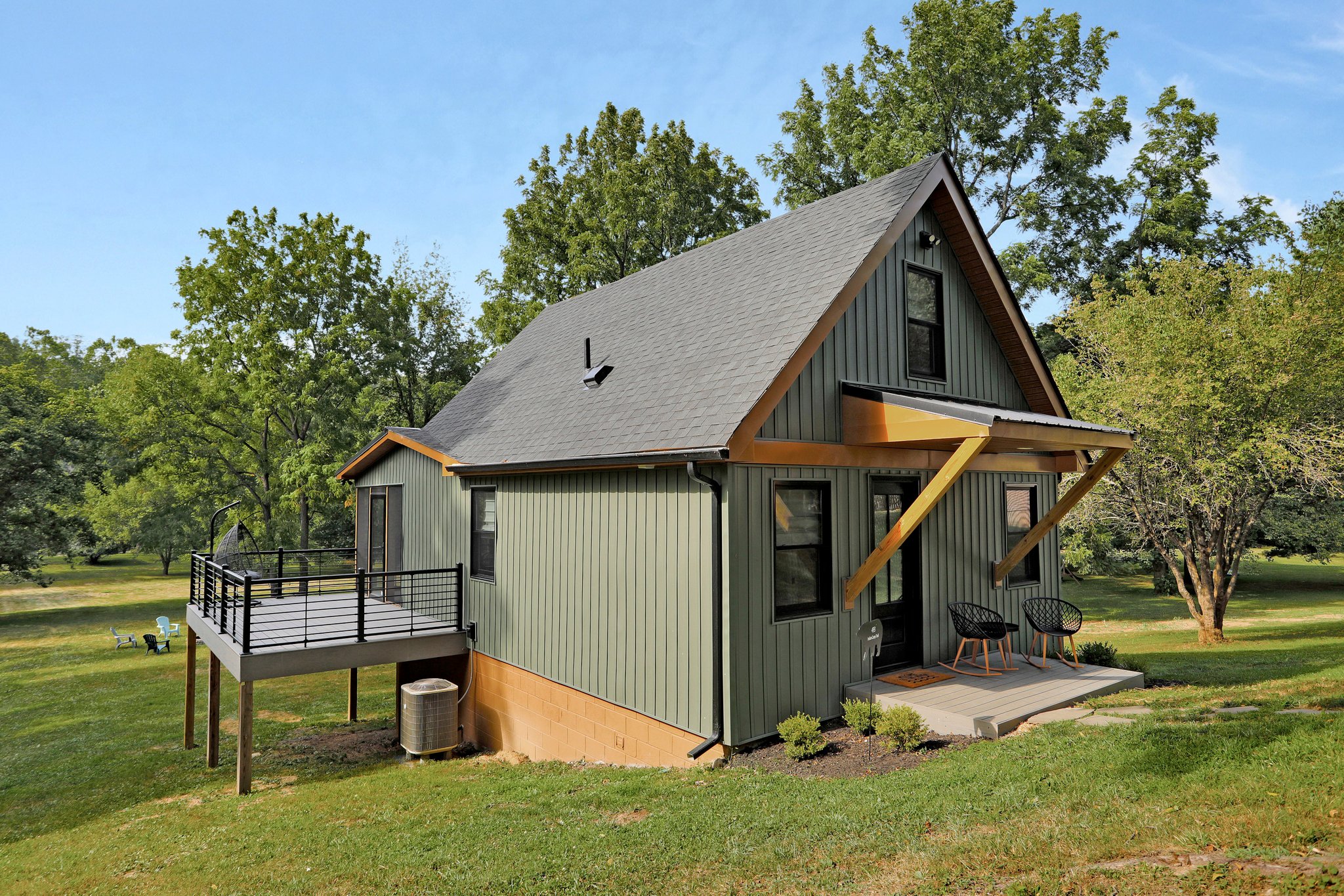 Little Green Cabin on the River Cabins for Rent in Maurertown