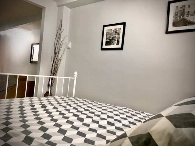 Lovely flat in the hip neighborhood.