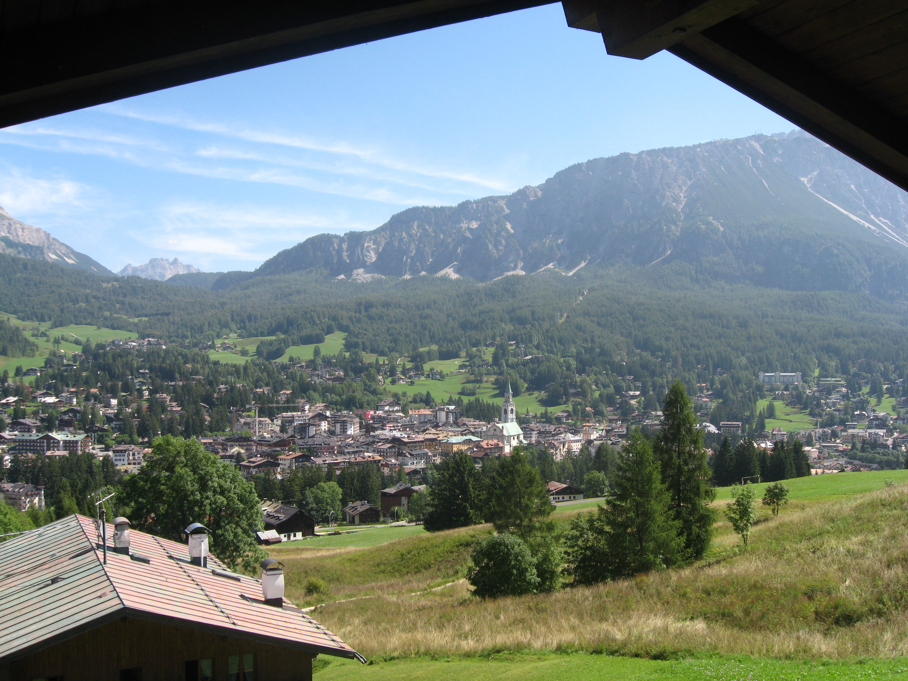 Terrace in the Dolomites