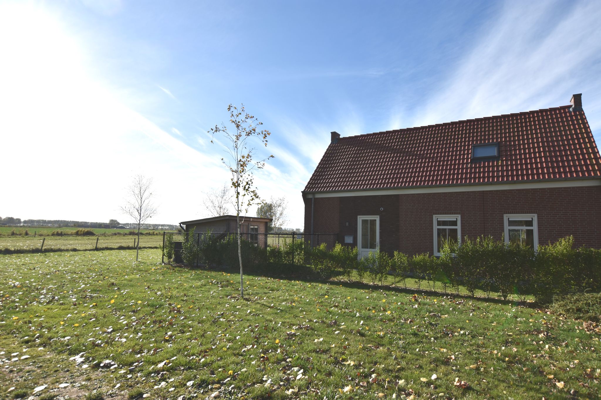 house in a quiet park with sauna