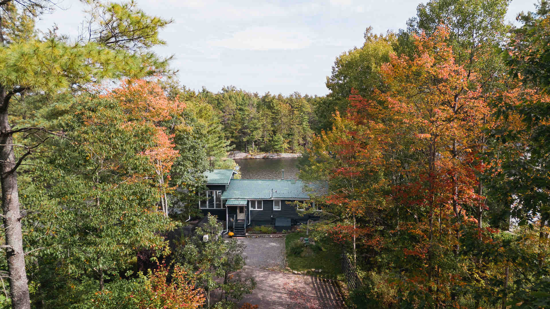 Sunfilled cottage on the lake