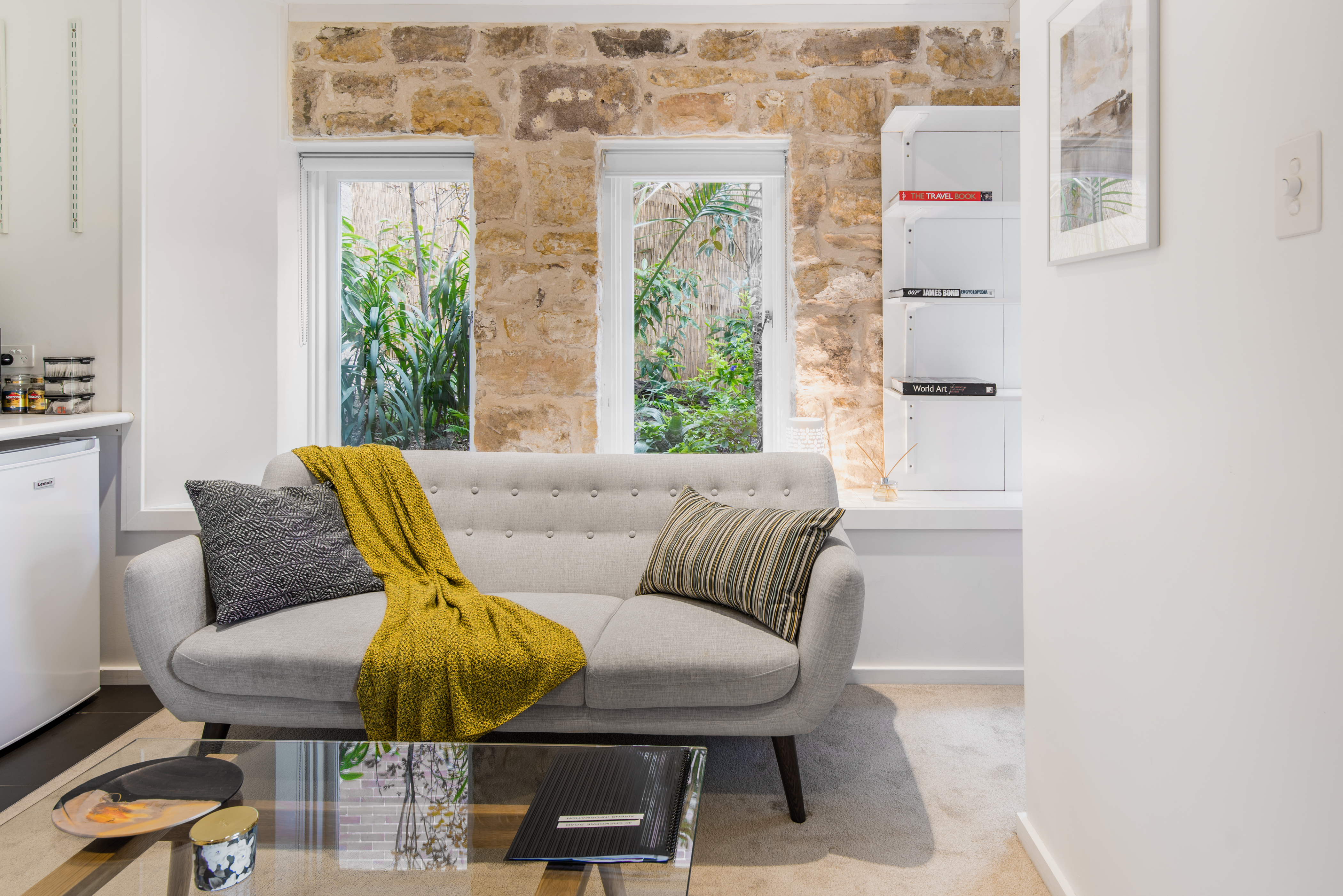 Lavish Suite with Stone Archway Patio