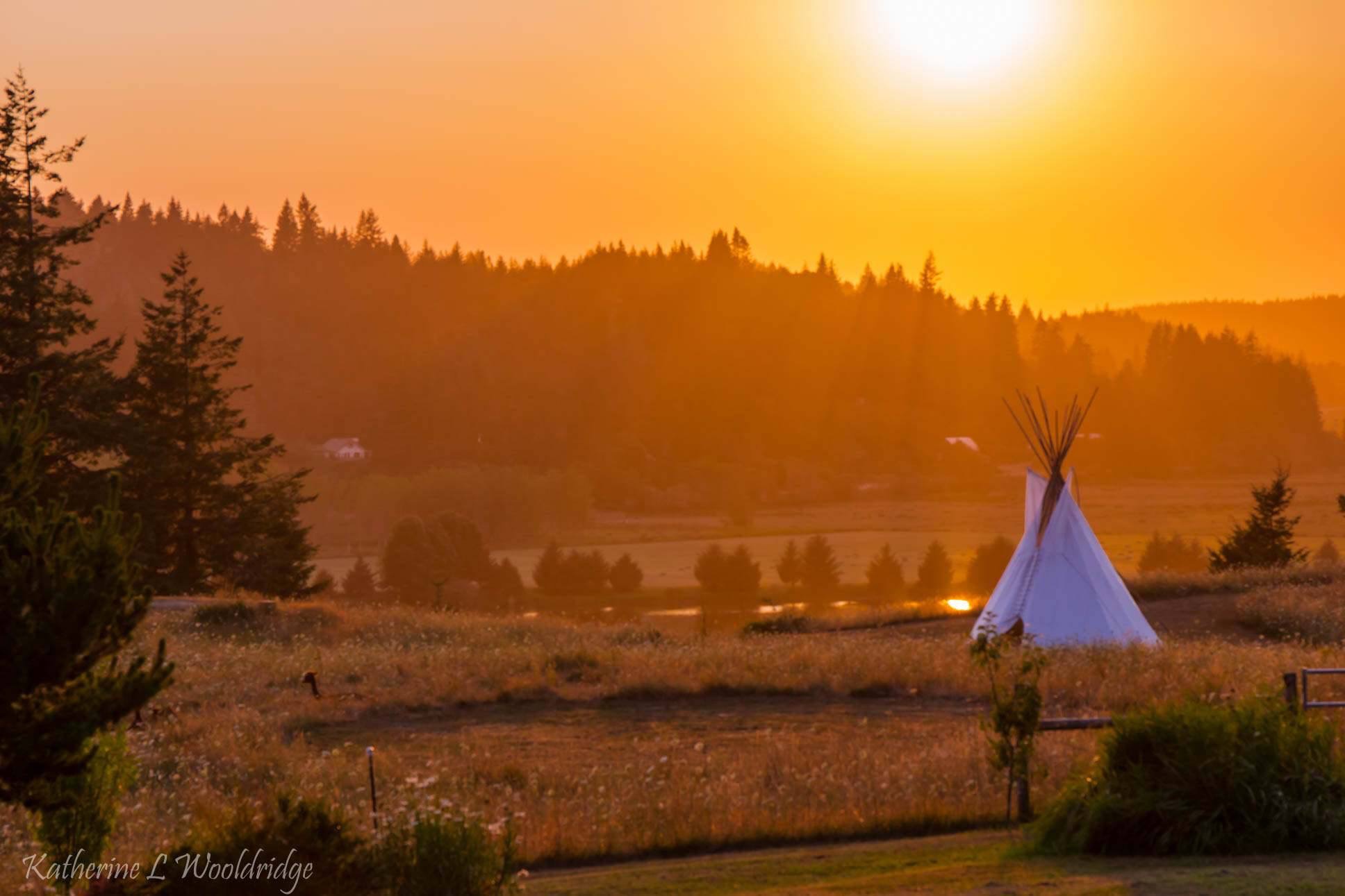 River View Tipi North Tipis for Rent in Coquille, Oregon, United