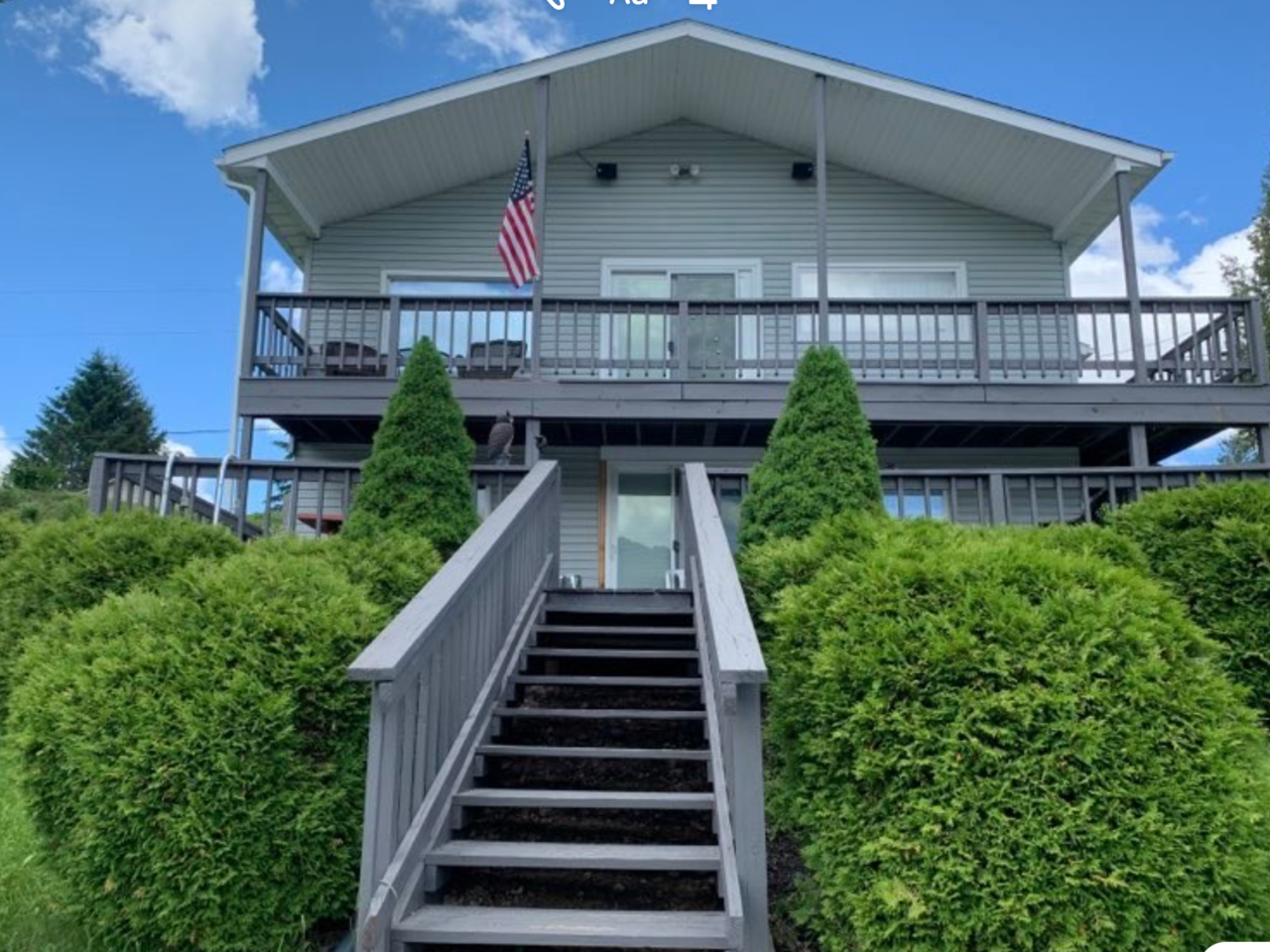 Vue sur la tranquillité au Lake House Maisons à louer à Erieville
