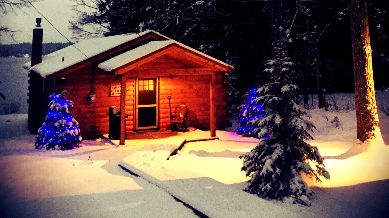 Loon's Echo lakefront w/ JACUZZI, private dock Cabins for Rent in