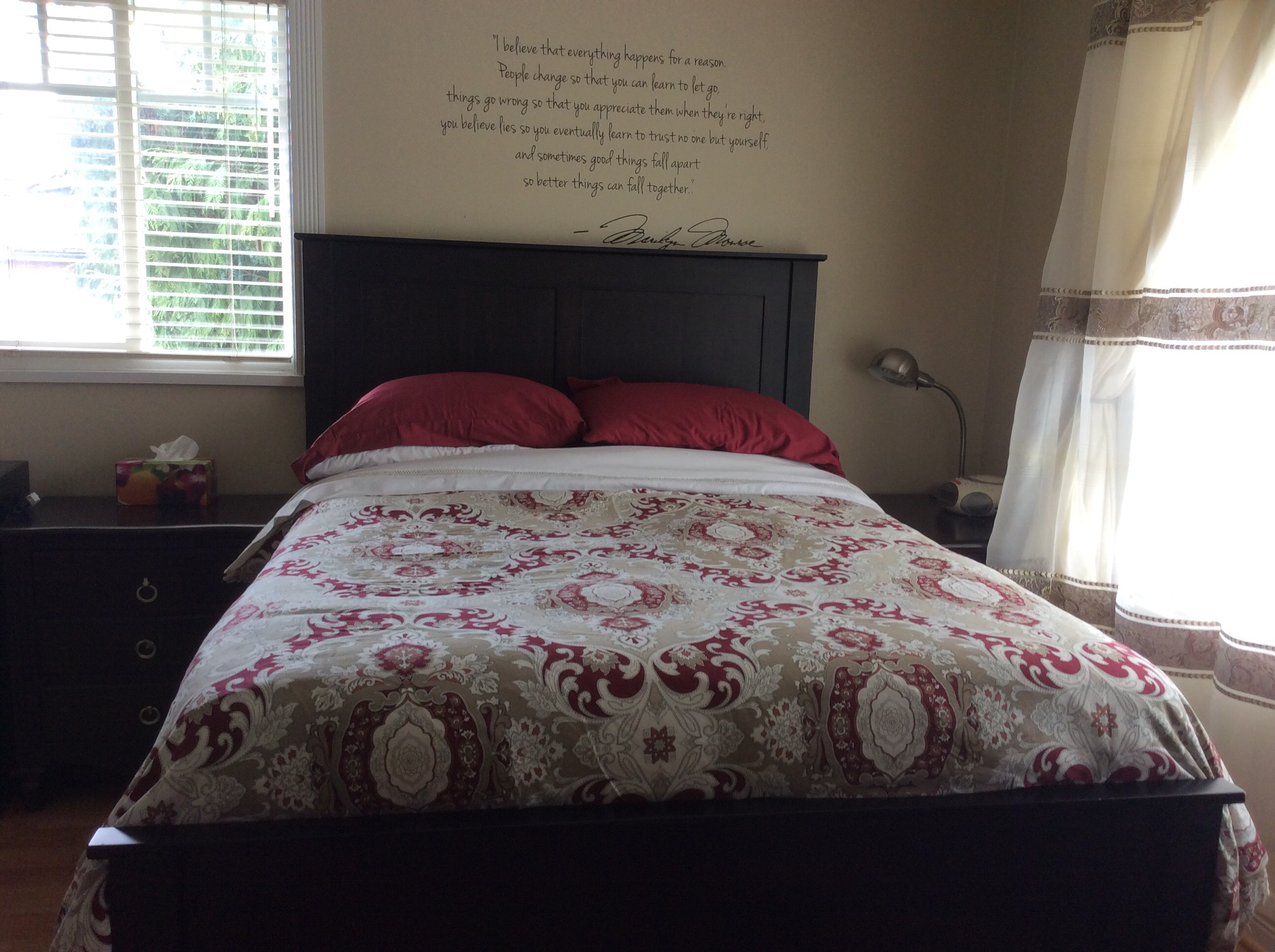 Spacious room with own private washroom