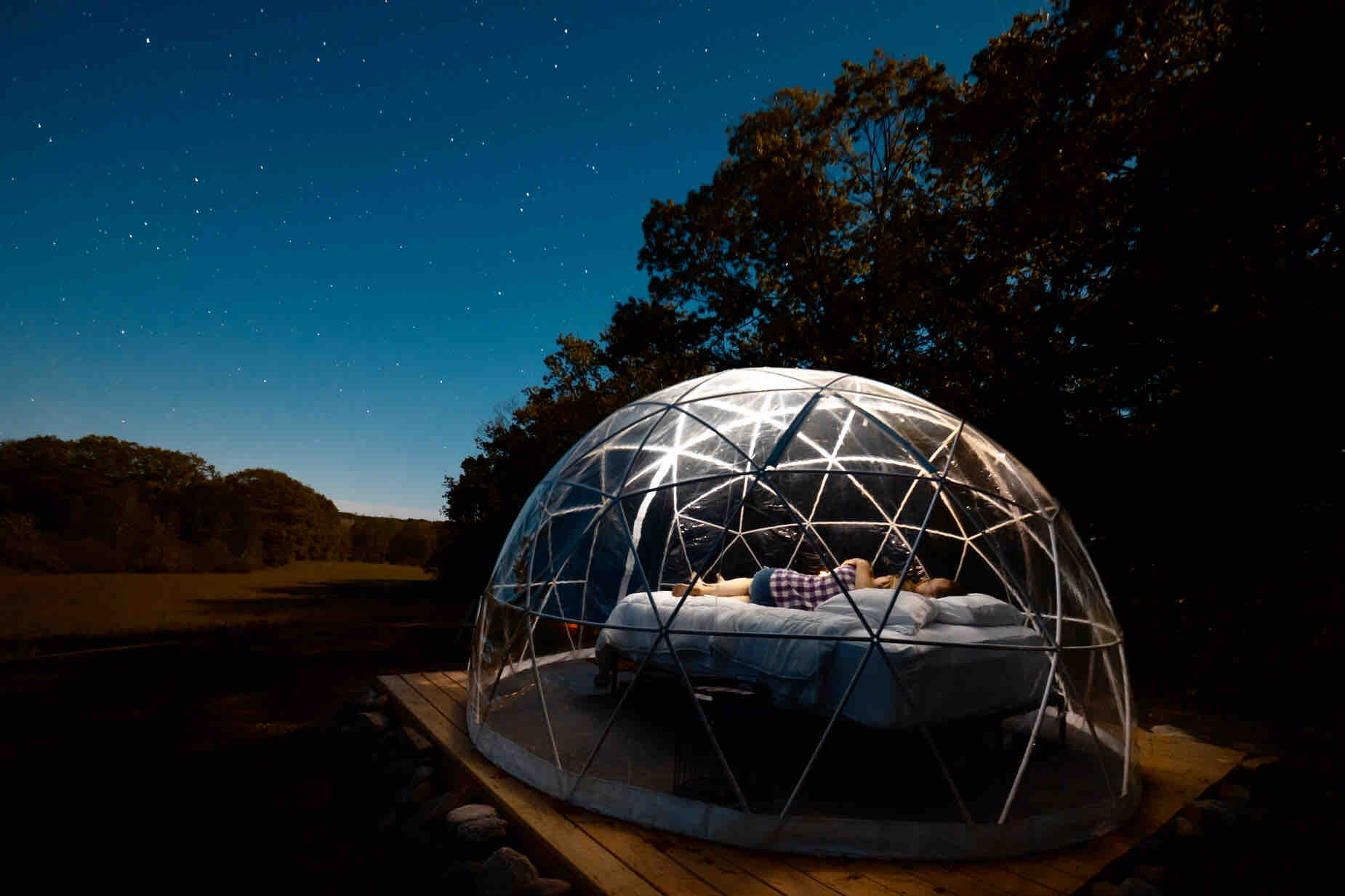 ComfyDome Glamping Hill-Side Site!