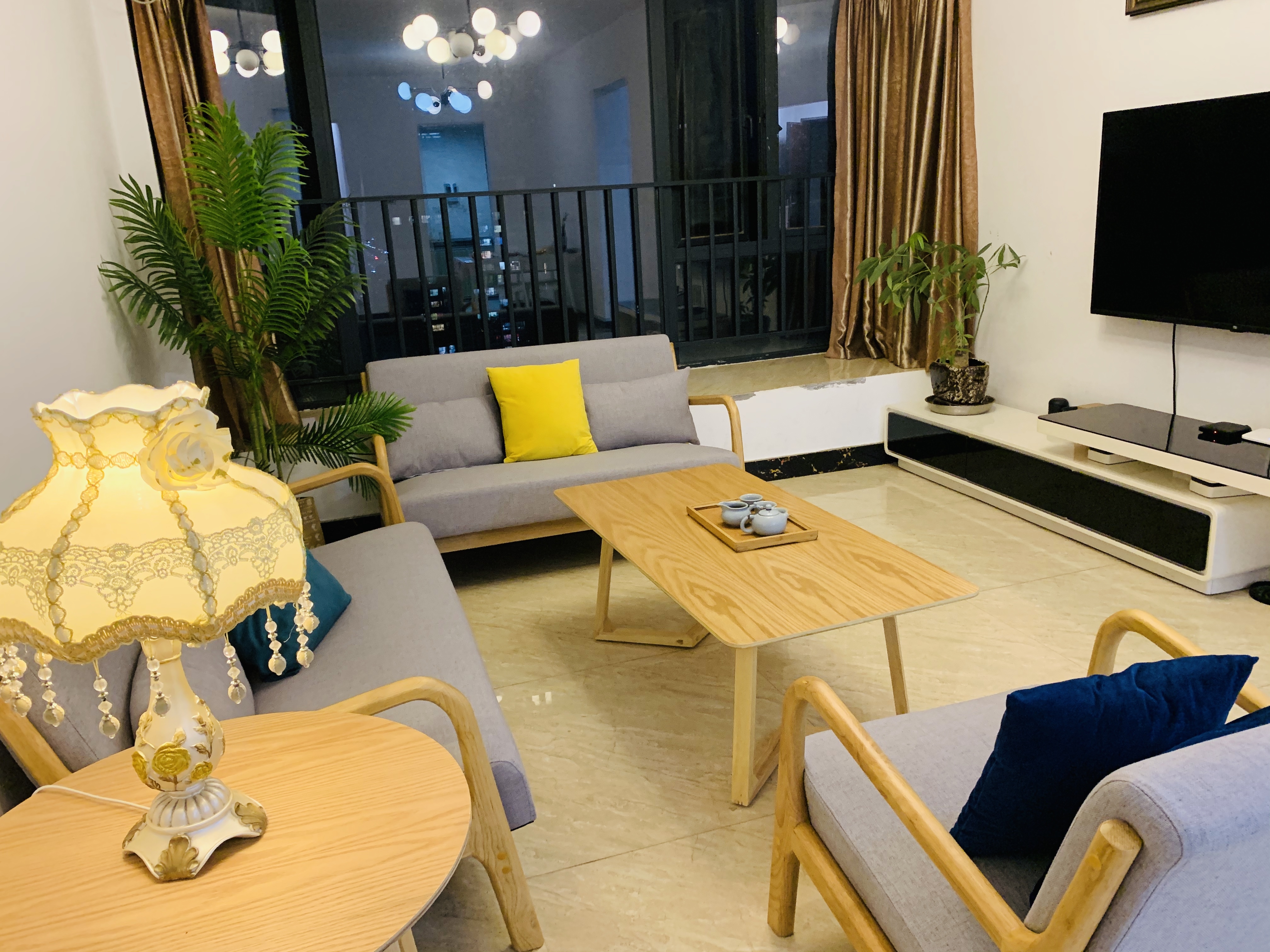 月租特惠 沐晨1 湖心路口园林景观三房 近海鲜市场 长隆海洋王国 机场 御温泉 科干院 Apartamentos En Alquiler En Zhuhai Provincia De