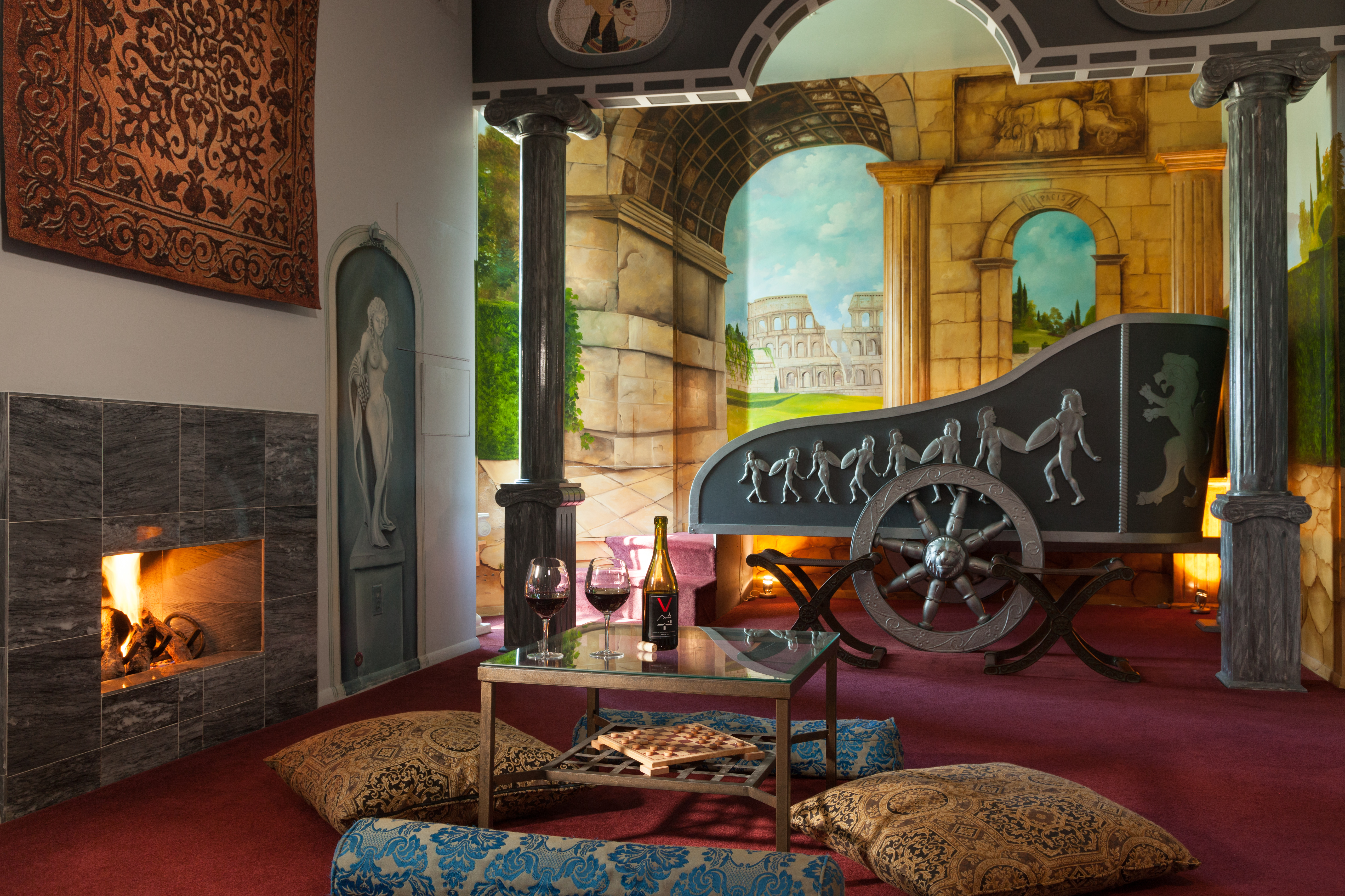 Roman Suite at the Victorian Mansion Bed and Breakfast