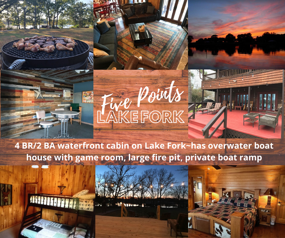 Cozy Lake Fork Cabin (boathouse/private boat ramp) Houses for Rent in