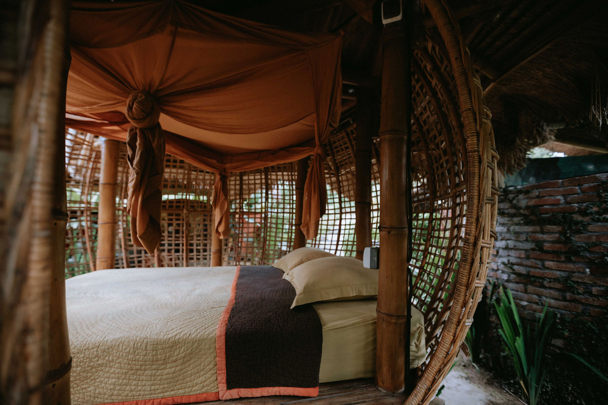 Firefly Eco Lodge Bamboo birdsnest level 1 Huts for Rent in Ubud, bali, Indonesia Airbnb