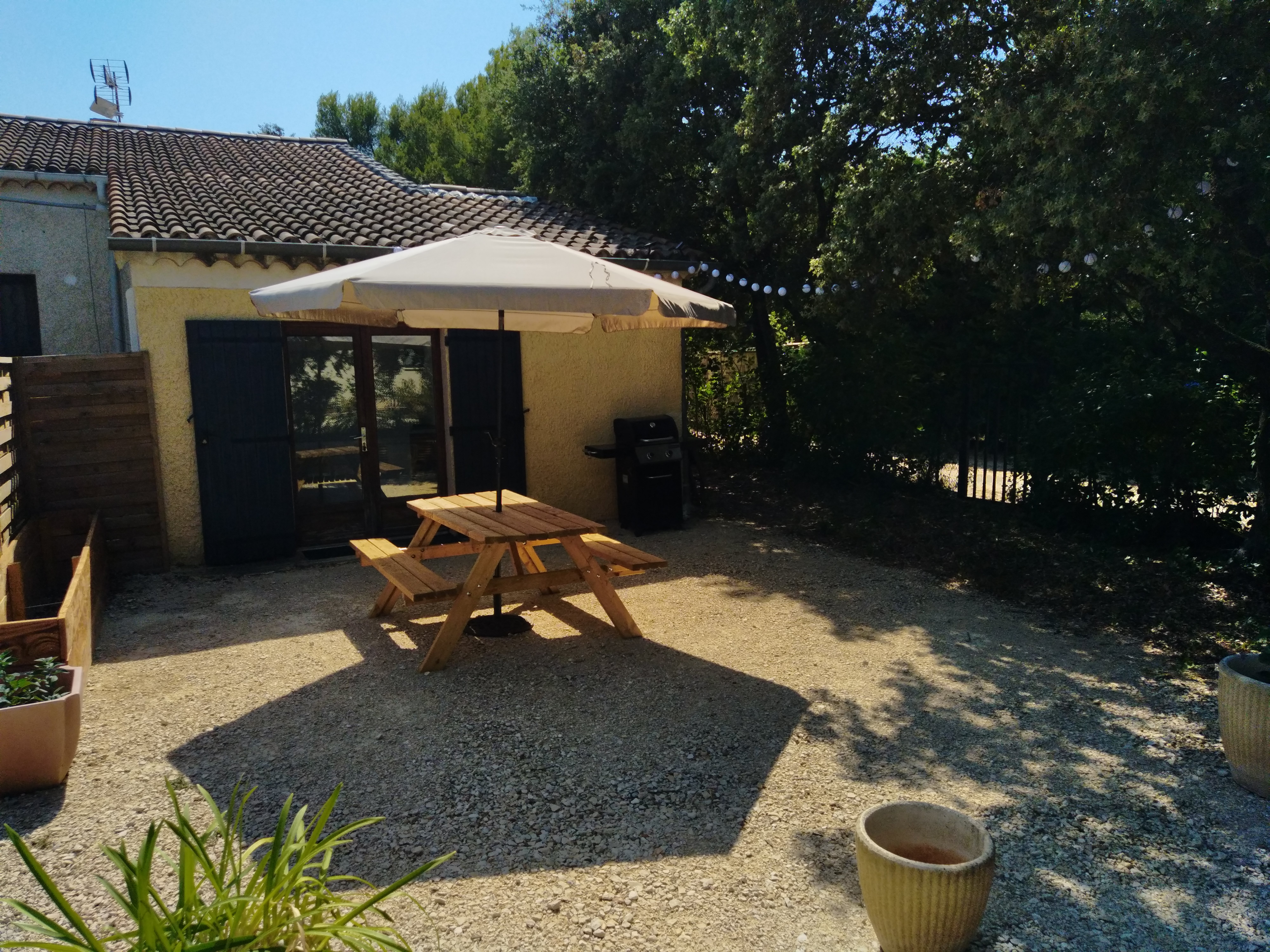 Studio Vue Ventoux - cour privative