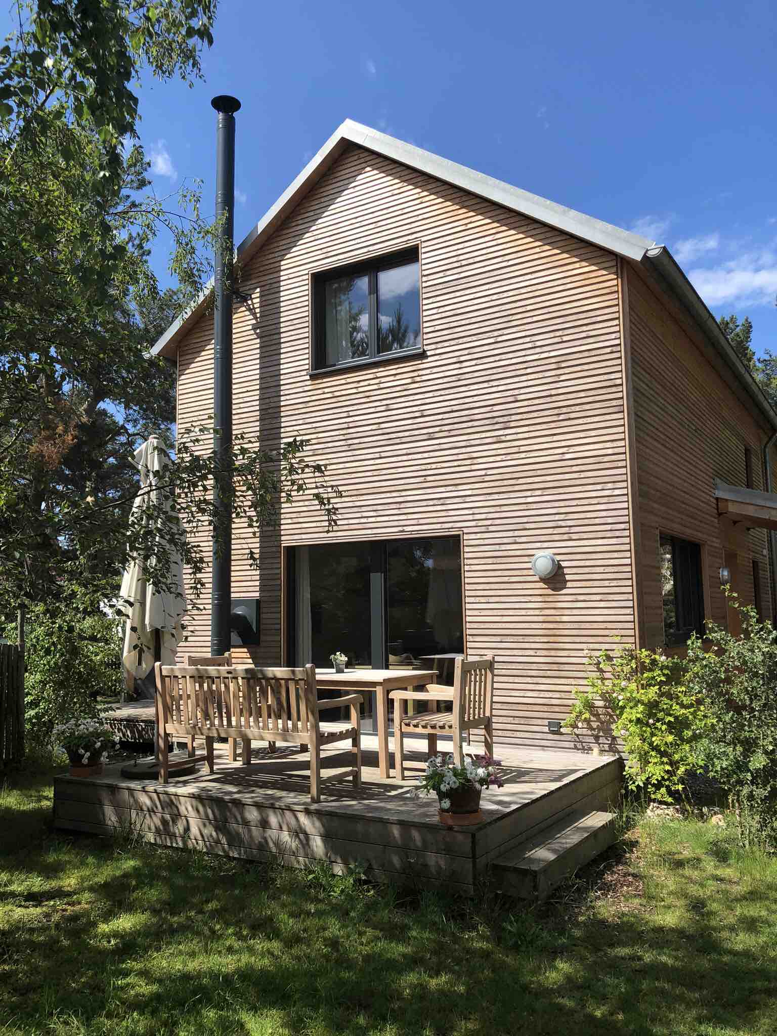 Ferienhaus hinterm Strand mit Kaminofen und Sauna Häuser zur Miete in