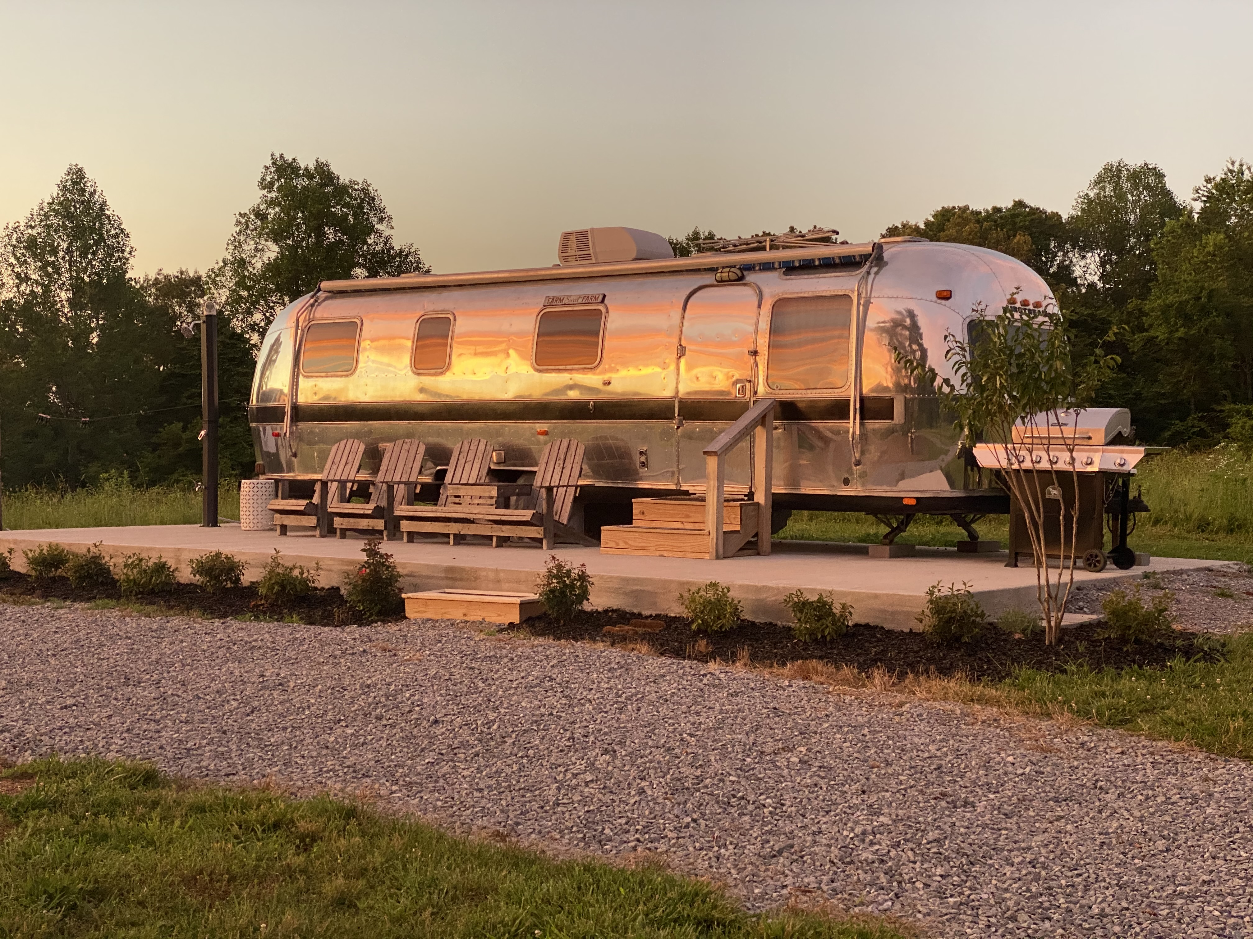Renovated Vintage Airstream on Open Private Land