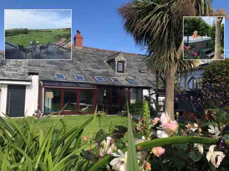 Cottage with hot tub, garden and walk to beach
