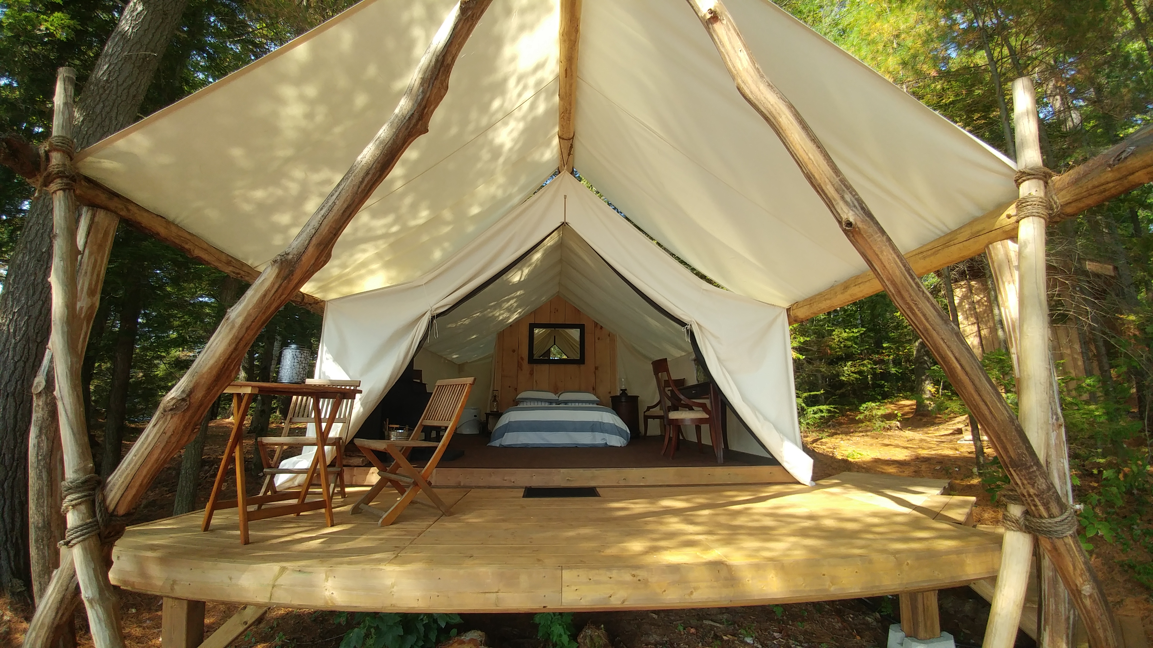 Muskoka Water Front Romantic Adventure Glamping 1 Tents For Rent In Bracebridge Ontario Canada