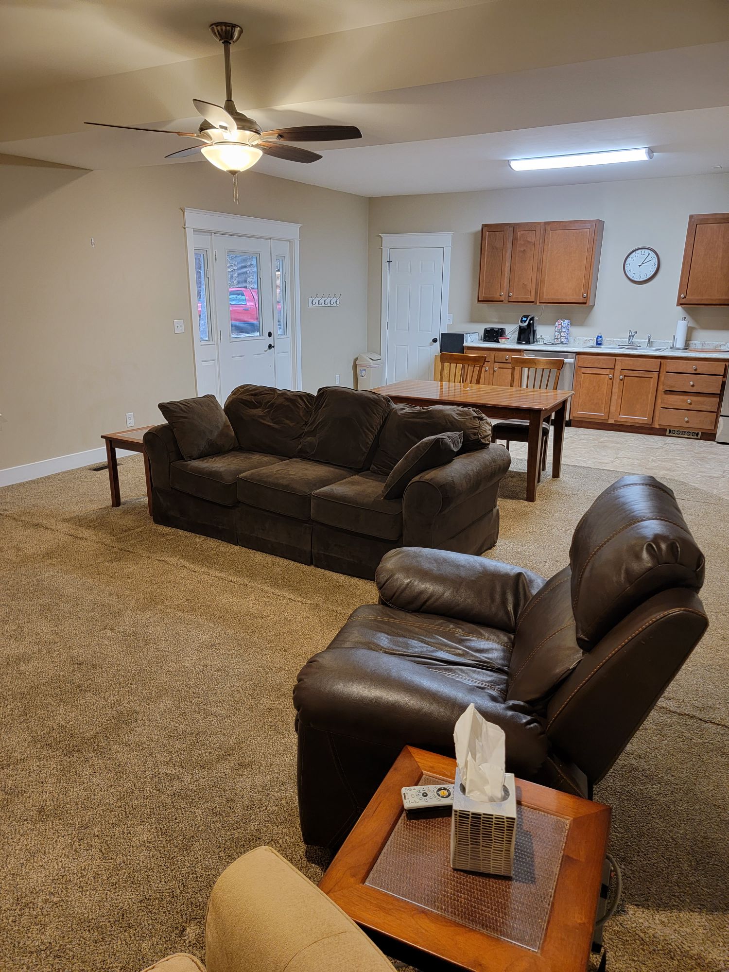 Roomy 1 bedroom suite with attached garage.