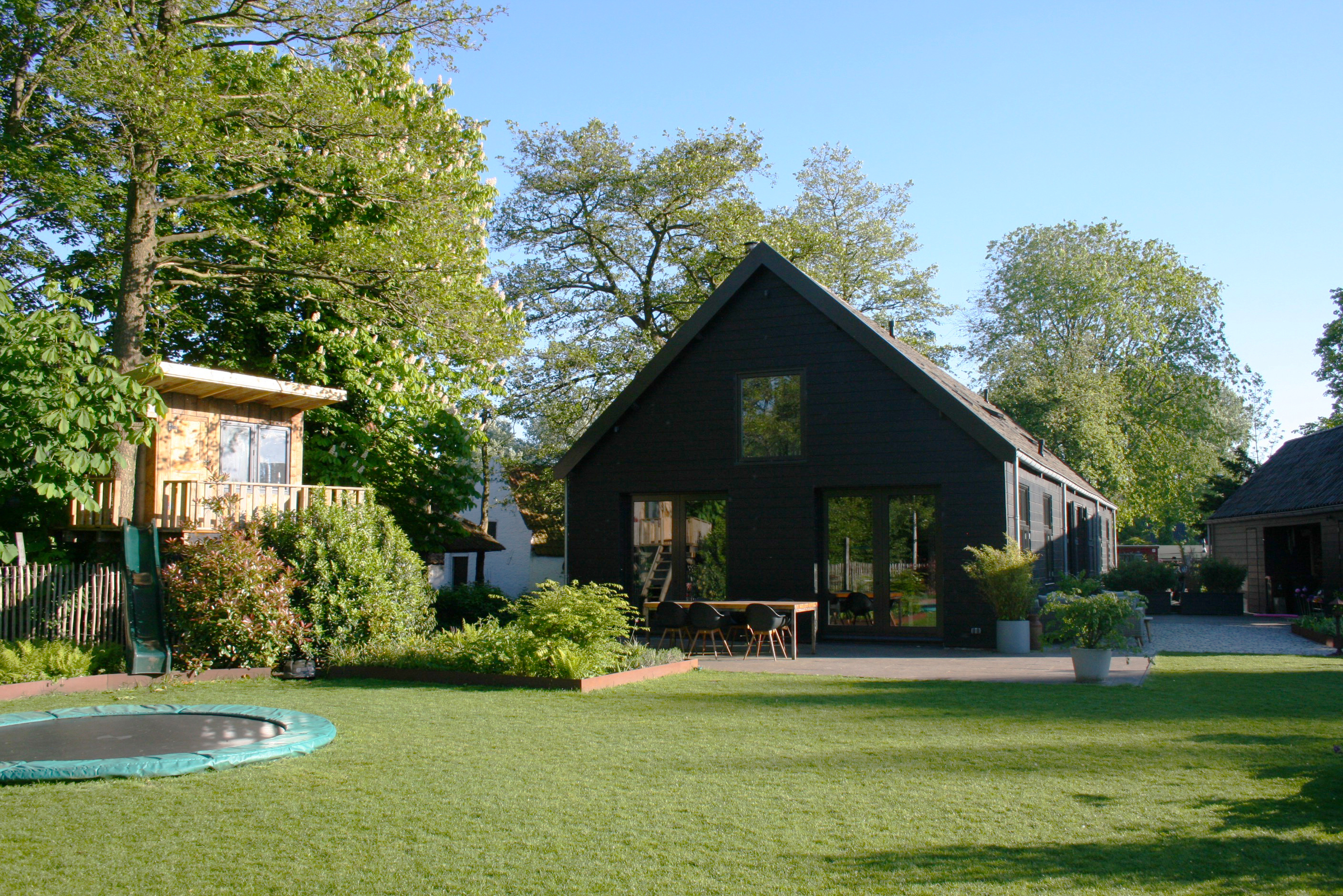 Unique wooden house with caravan and sauna
