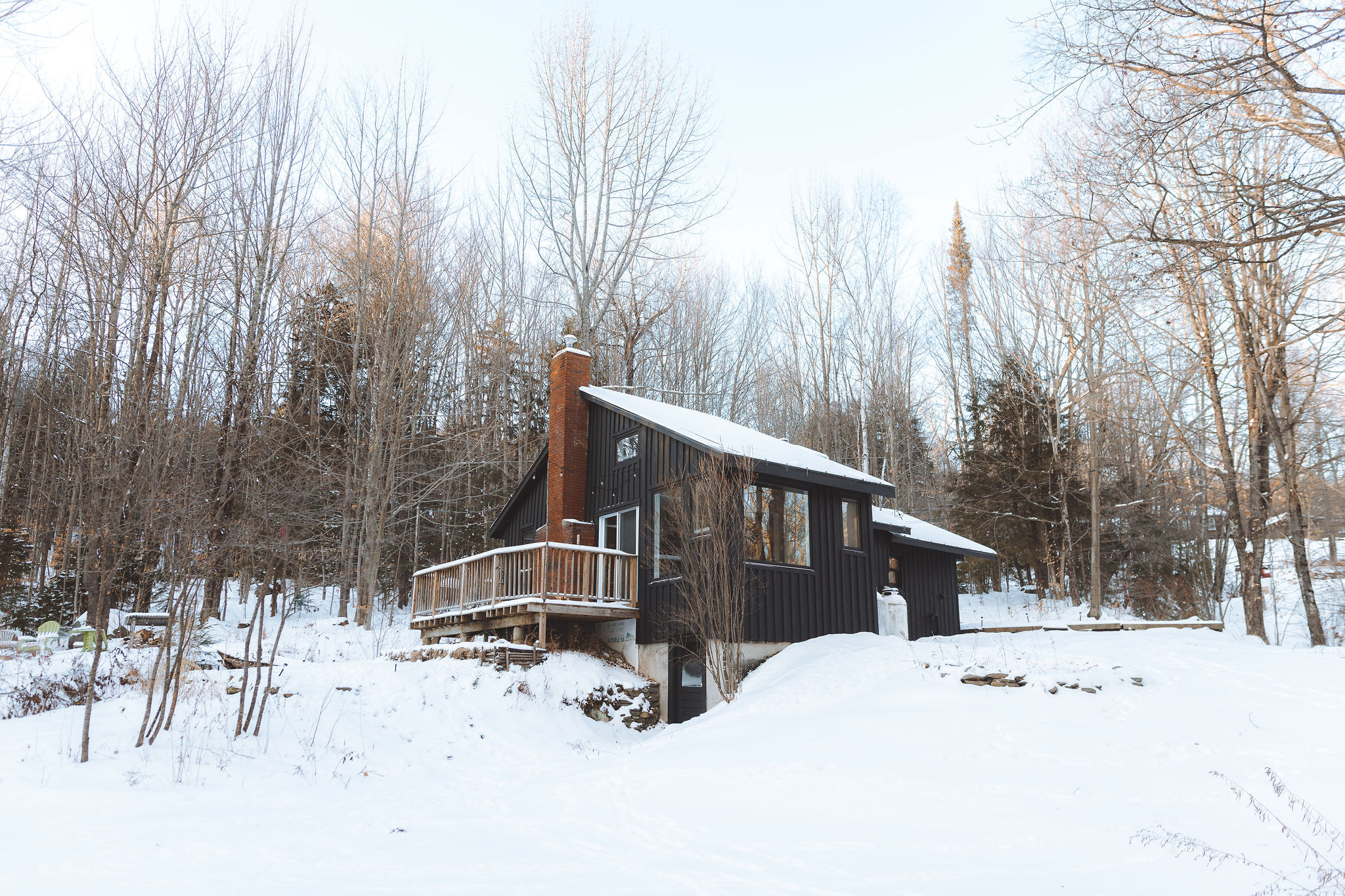 Waldhaus Modern Forest Home Cabins for Rent in Moretown, Vermont