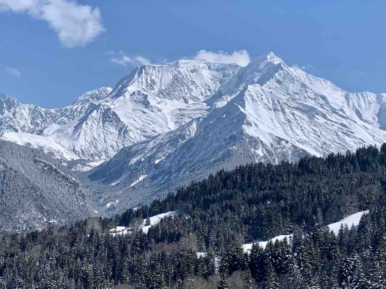 Paradise with a splendid view of Mont Blanc