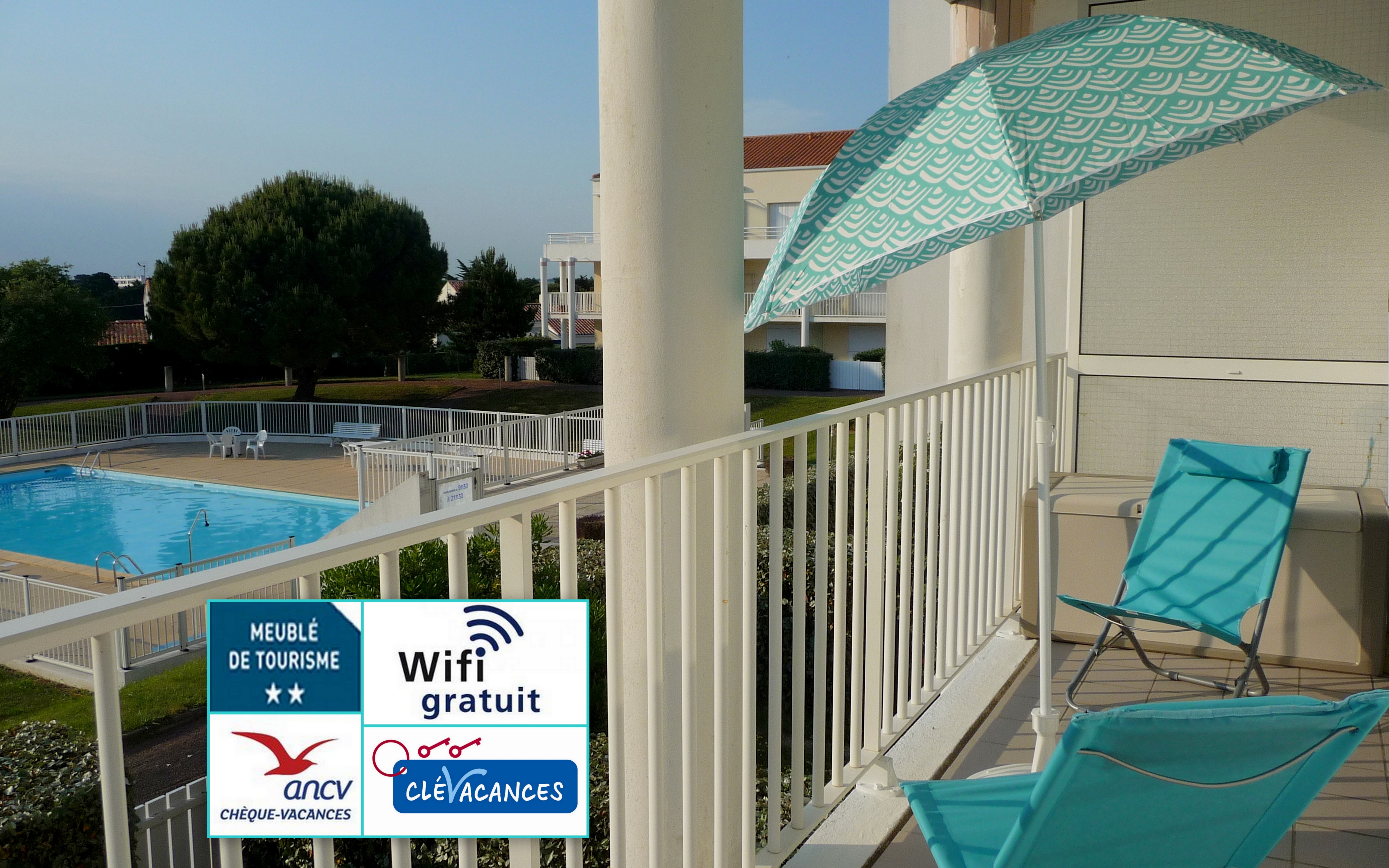 T2 very bright pool/Beach/Foret-Sables Olonne