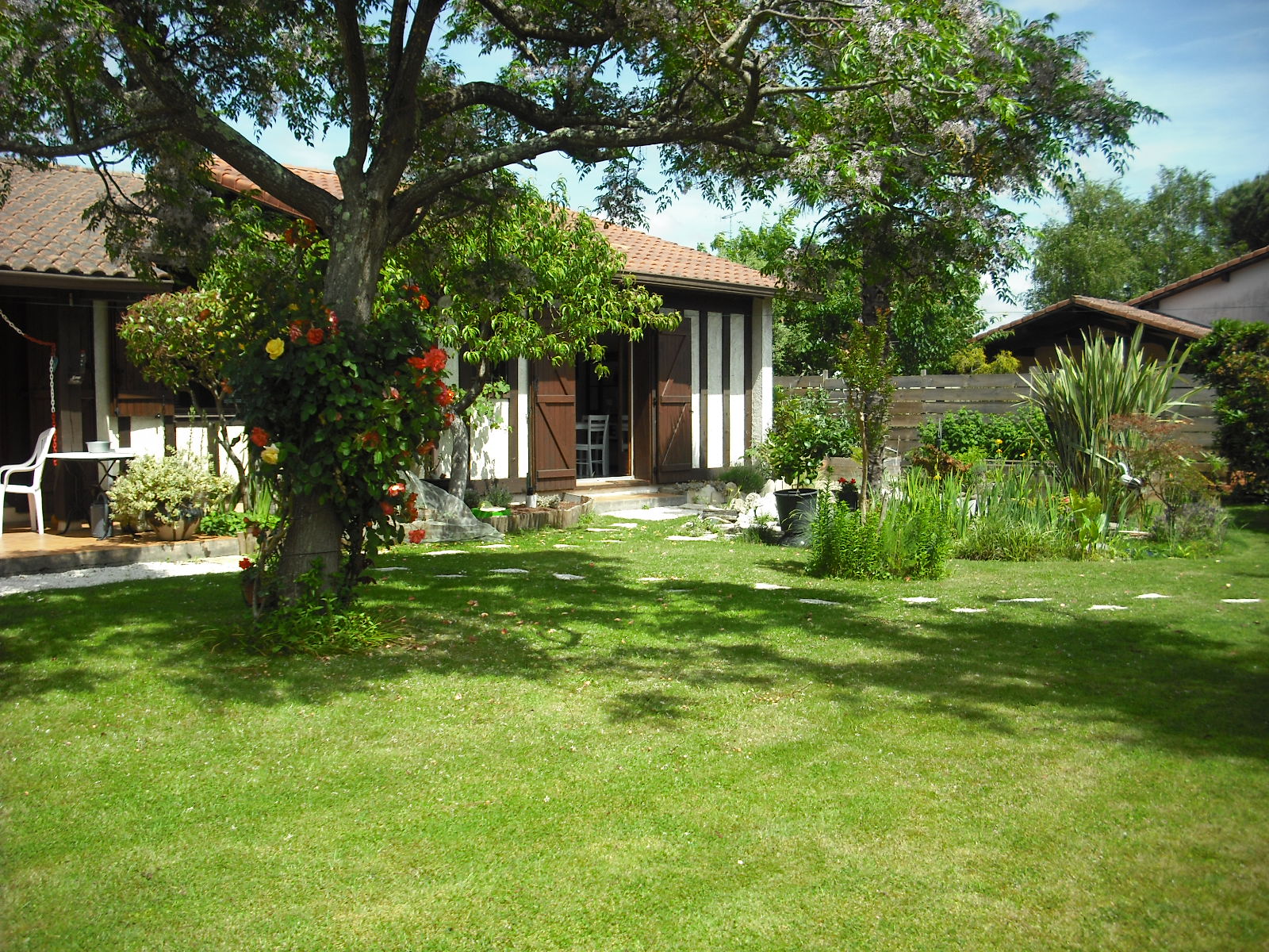 small accommodation in its green setting