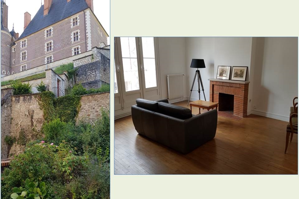 Charming apartment and garden at the foot of the castle