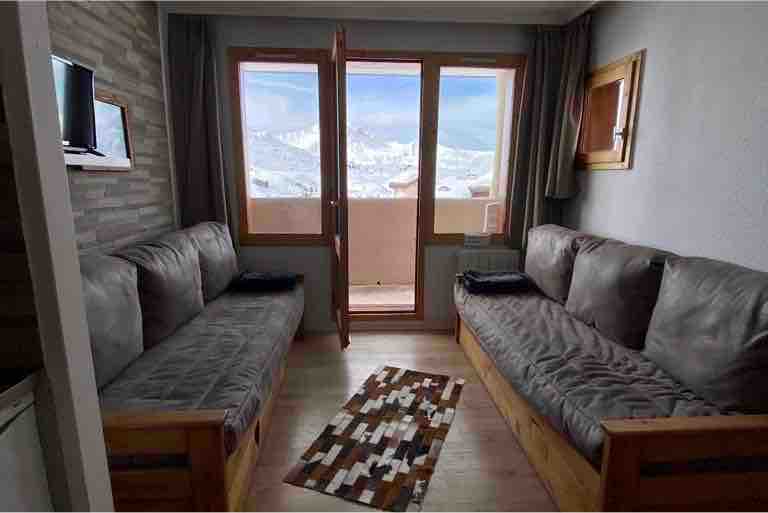Studio cocooning  Belle Plagne panoramic view