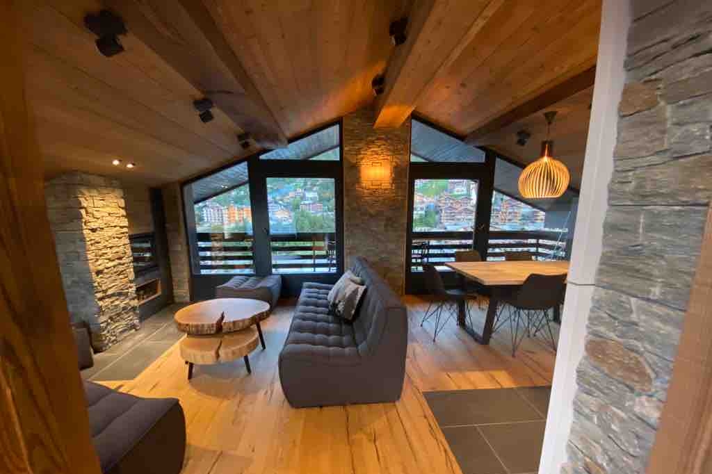 Luxury penthouse with 180° view center of Nendaz