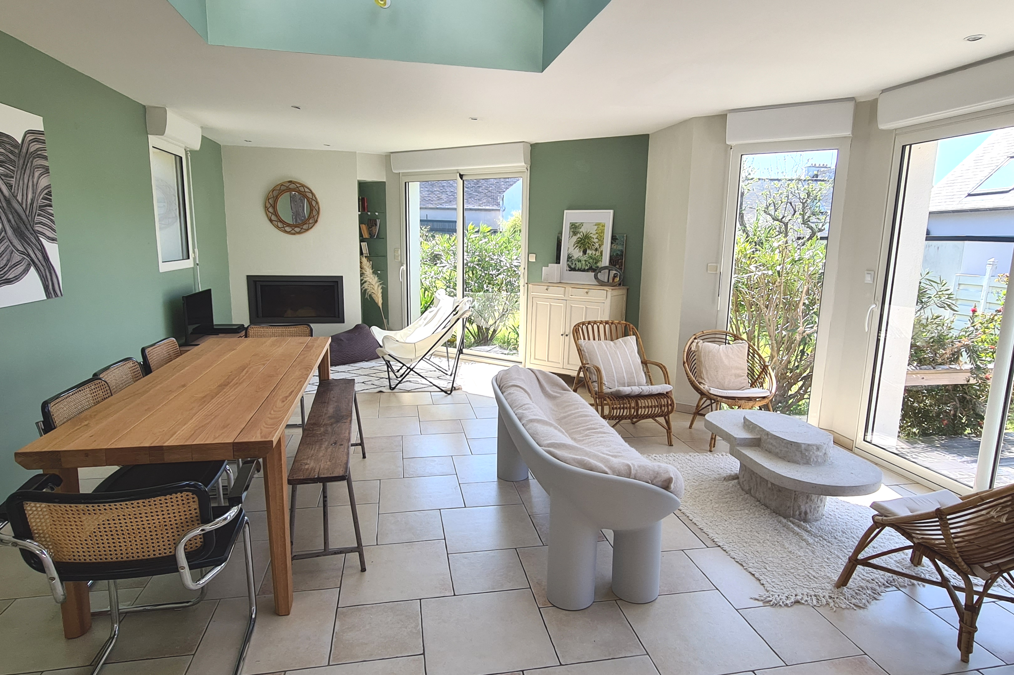 Bright house in Carantec, 6p, close to the beach