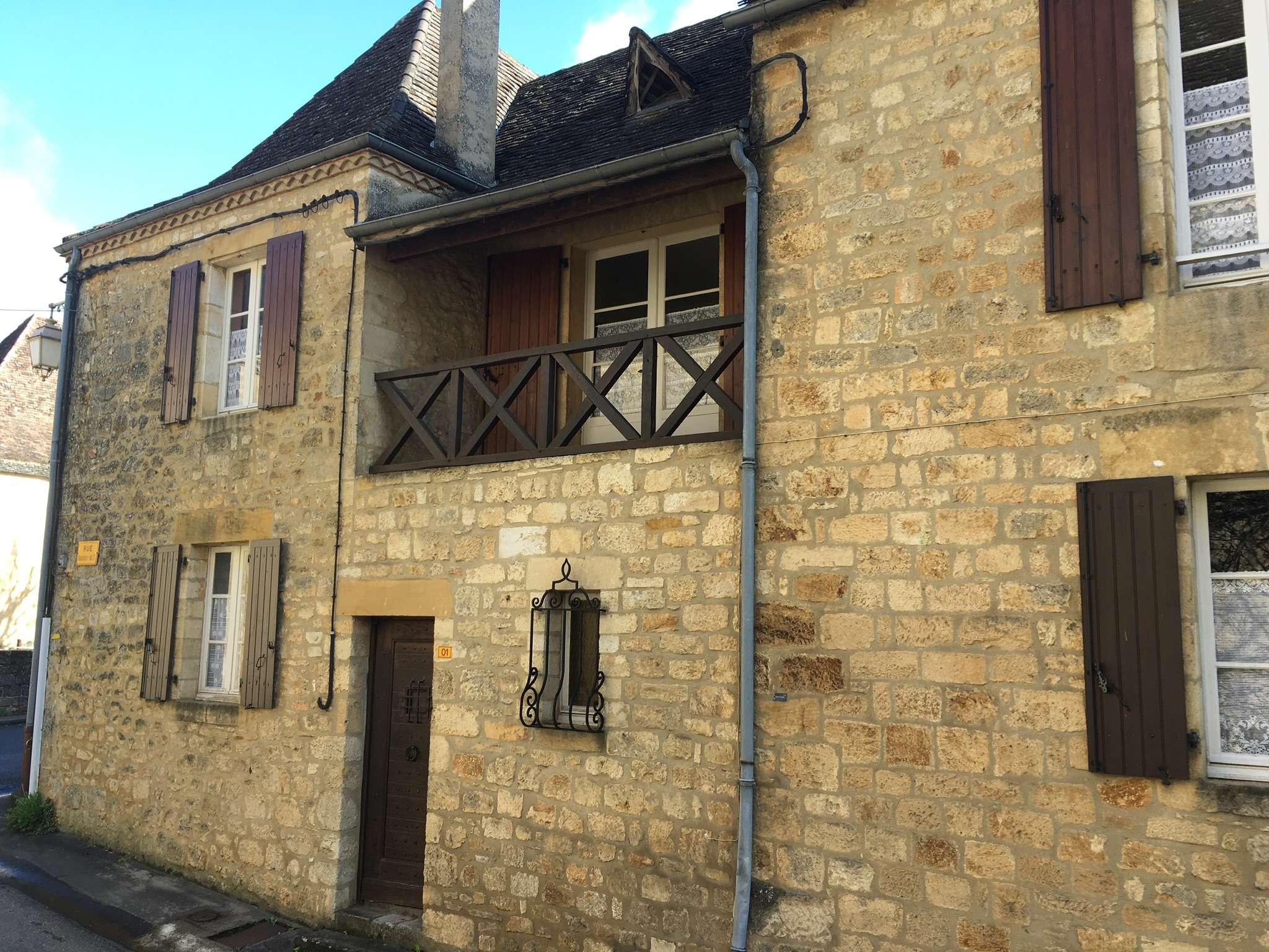 Typical village house in Domme.
