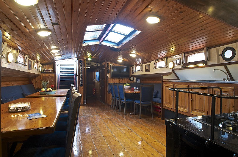 Classic Dutch sailing barge — Amsterdam stay