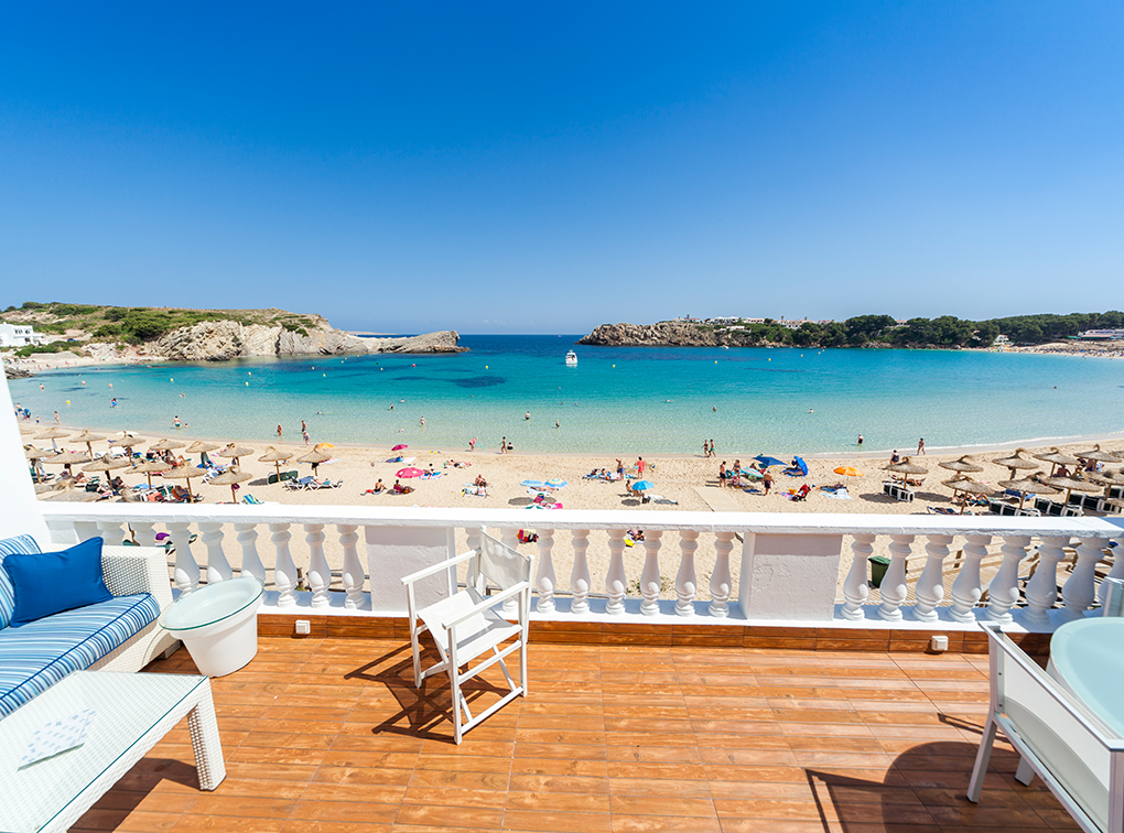 Fantastic beach front town house, Arenal, Minorca
