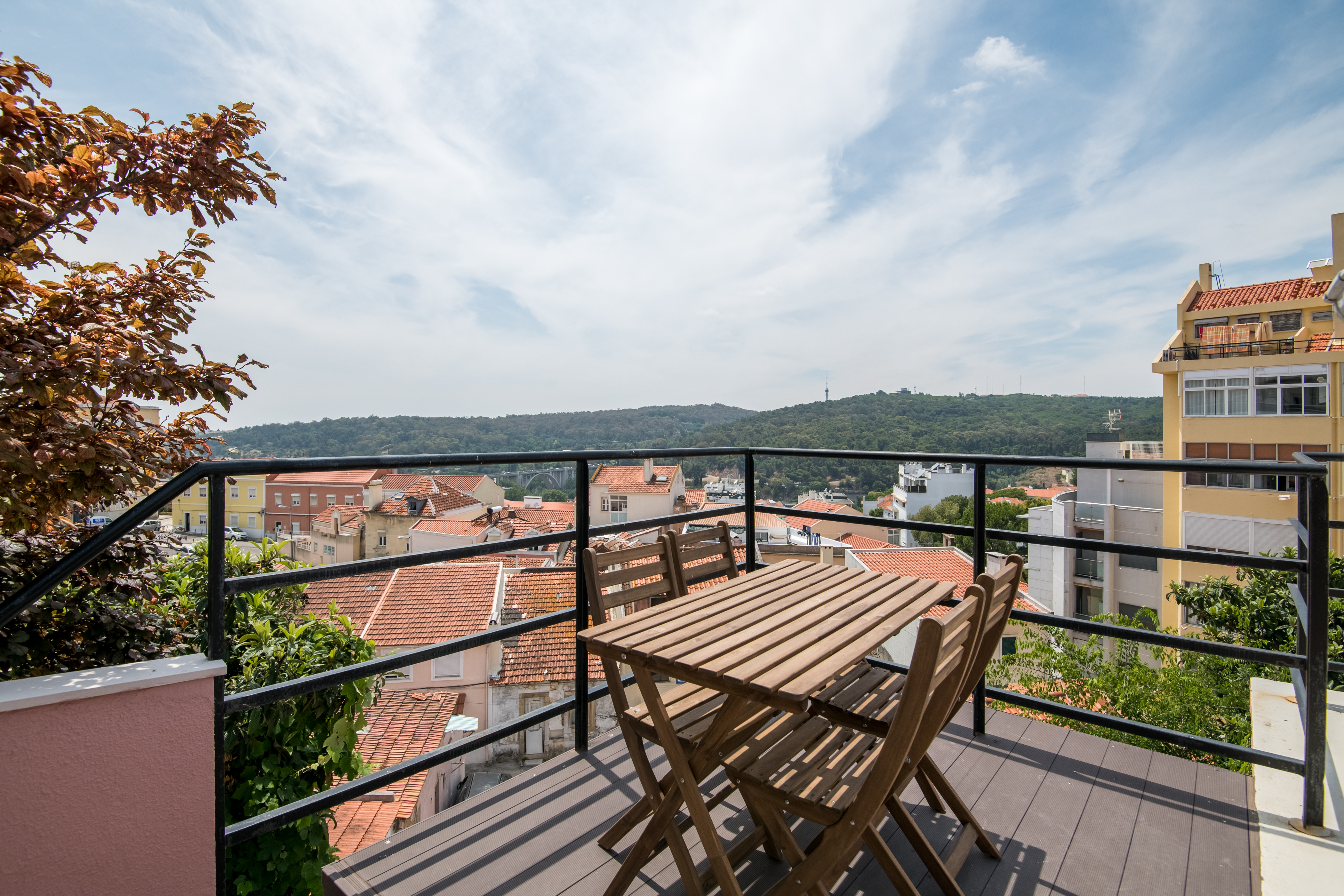 Rooftop Studio: Terrace, Panoramic View & AC/Wifi
