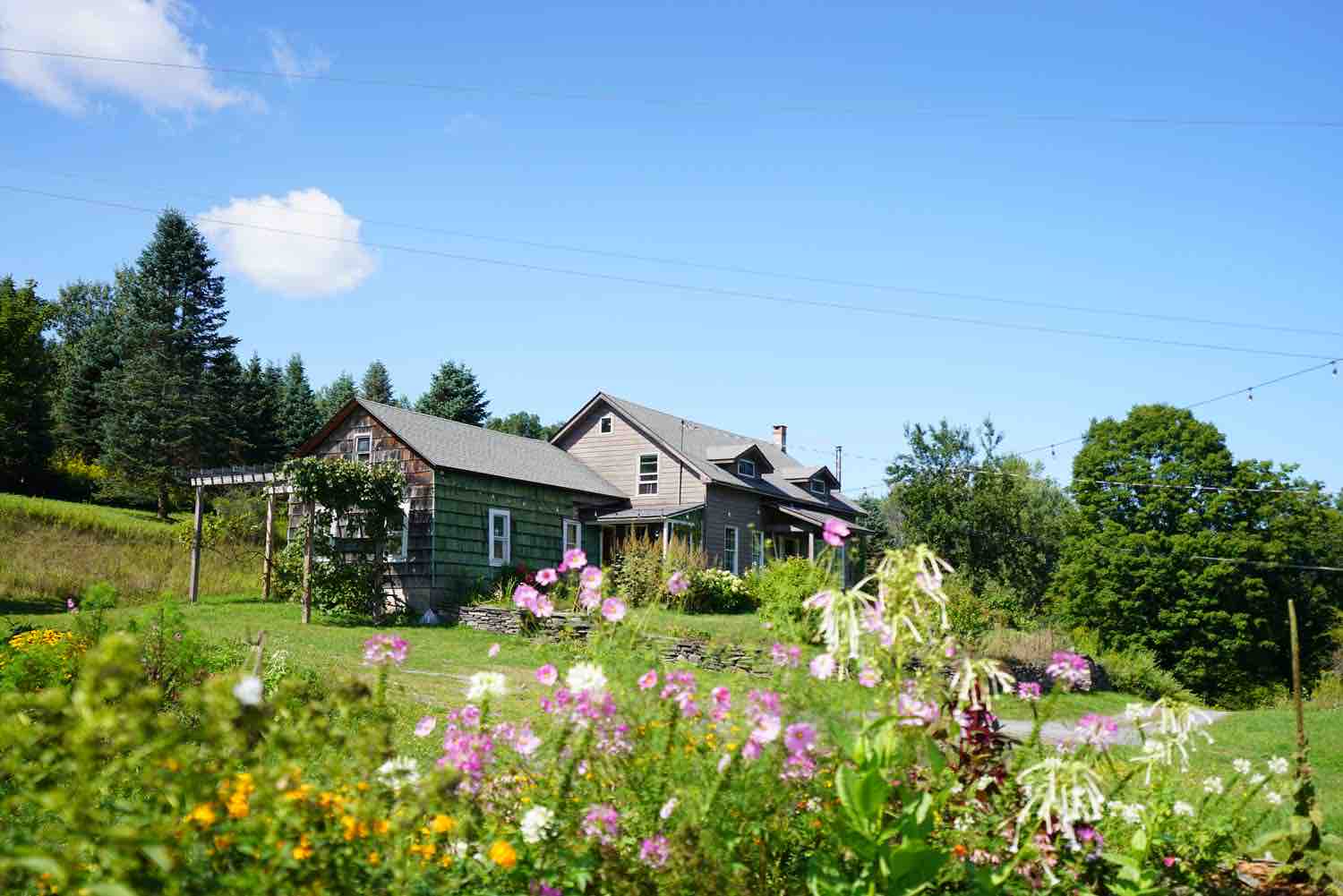 1874 Catskills Farmhouse Montains views 12 acres