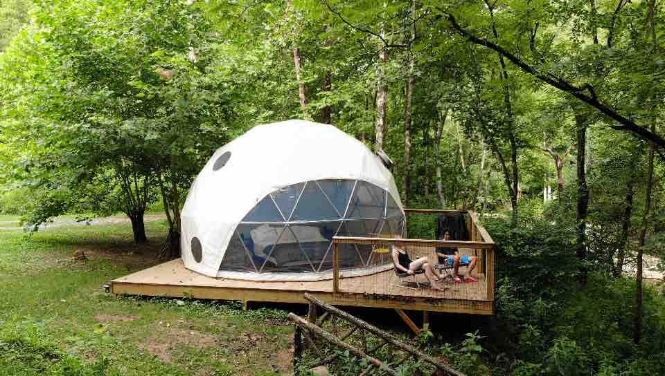 GlampingUnplugged Boone NC DOME on trout creek! Tents for Rent in